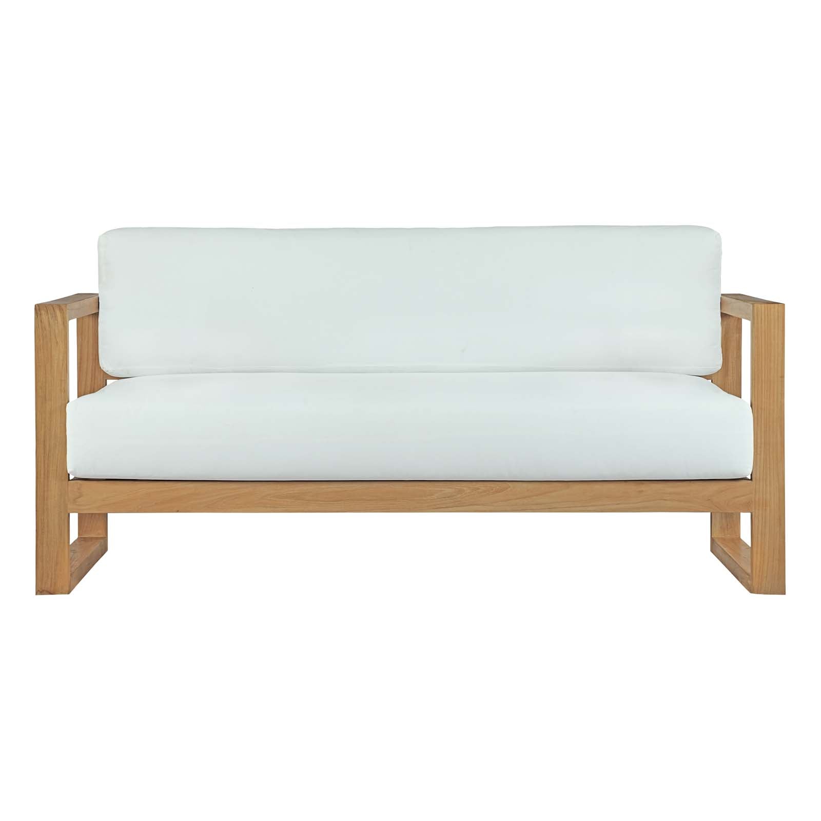 Modway Upland Outdoor Patio Teak Sofa | Outdoor Sofas, Loveseats & Sectionals | Modishstore-4