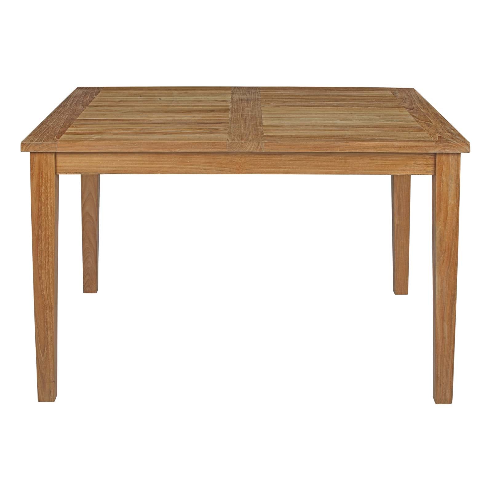 Modway Marina Outdoor Patio Teak Dining Table | Dining Tables | Modishstore-3