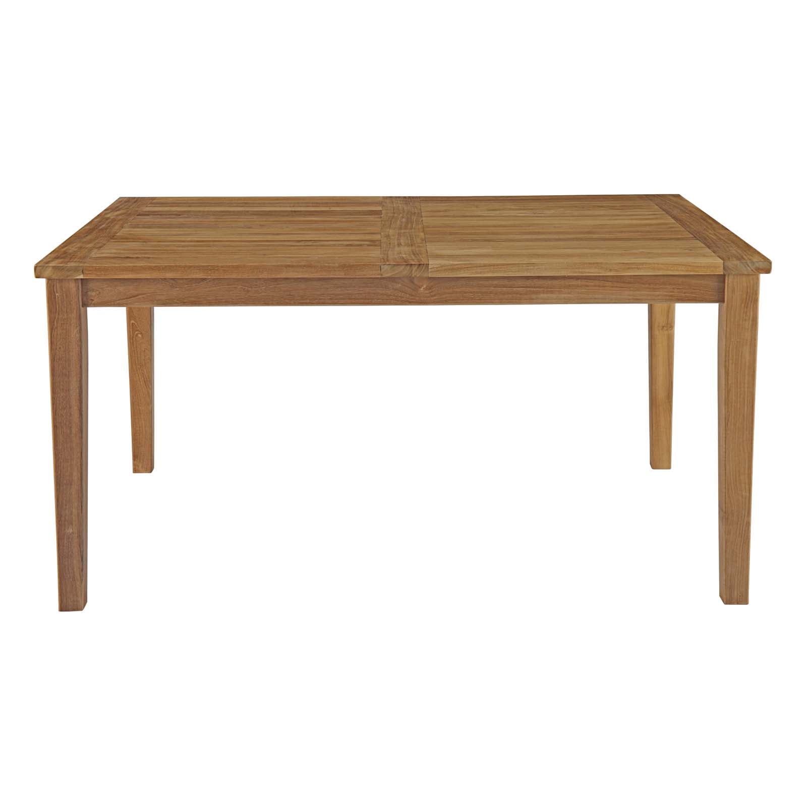 Modway Marina Outdoor Patio Teak Dining Table | Dining Tables | Modishstore-3