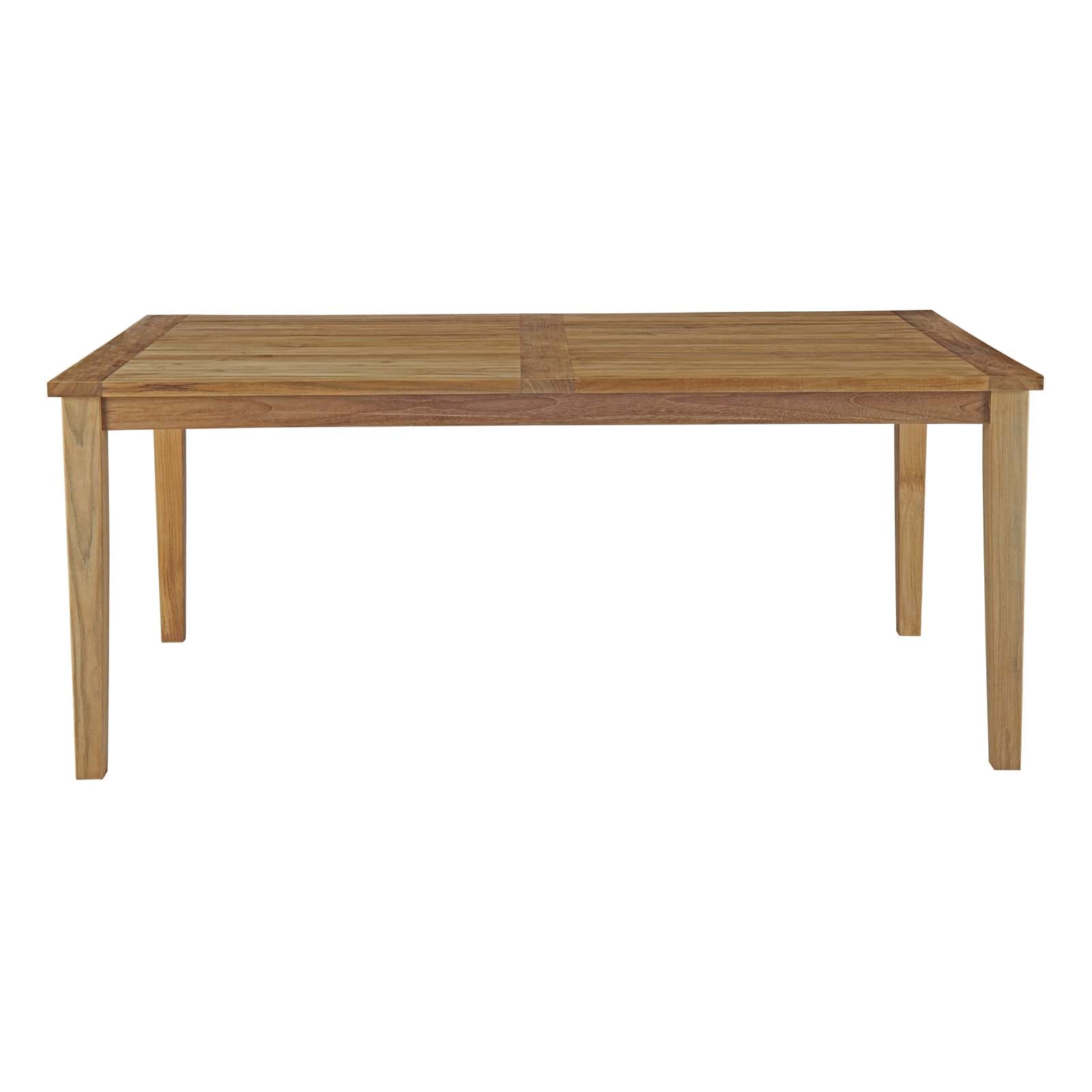 Modway Marina Outdoor Patio Teak Dining Table | Dining Tables | Modishstore-3