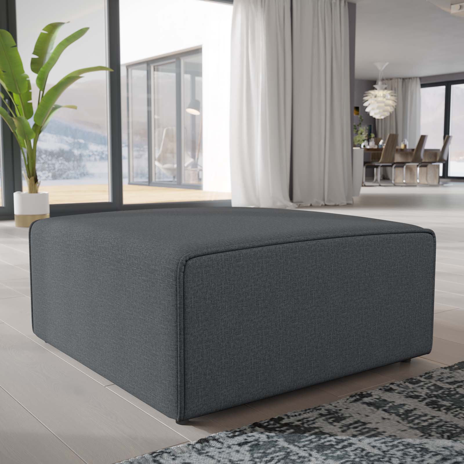 Modway Mingle Fabric Ottoman | Ottomans | Modishstore-4