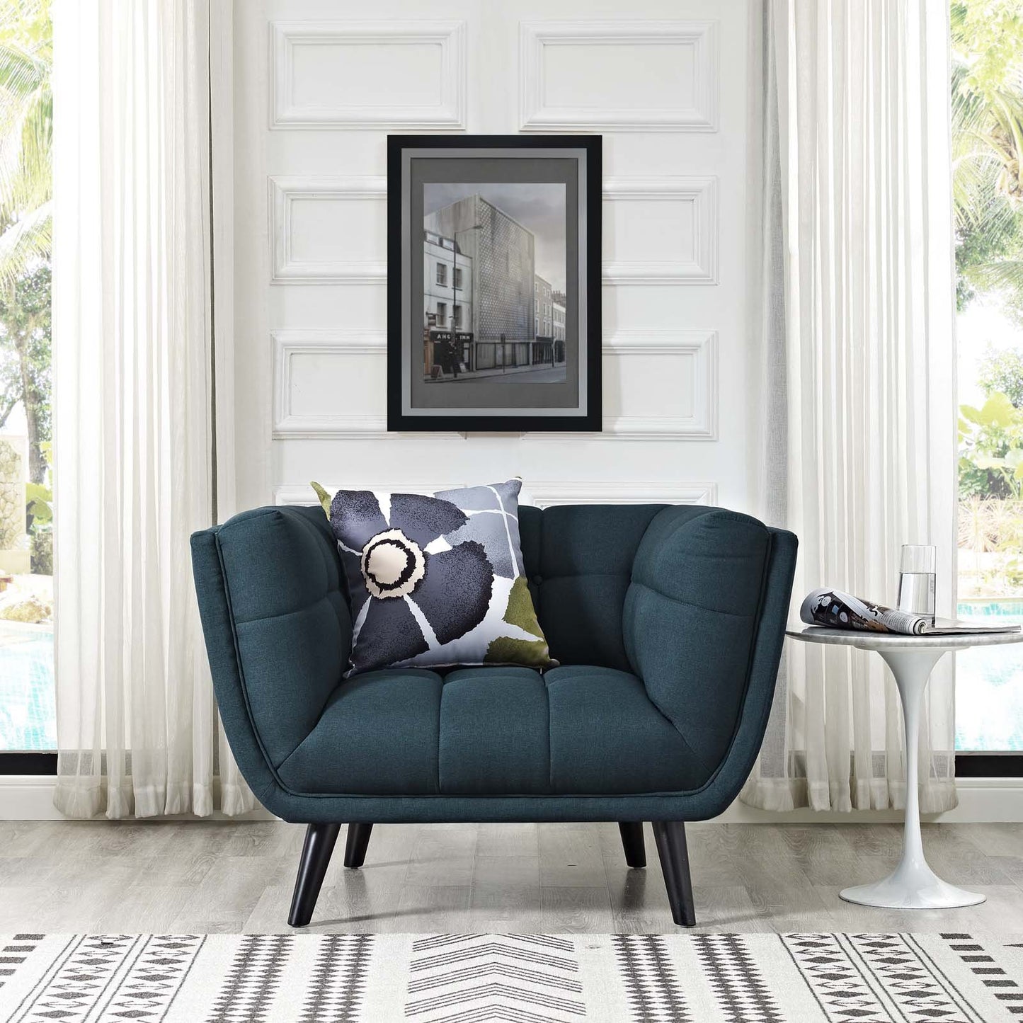 Modway Bestow Upholstered Fabric Armchair