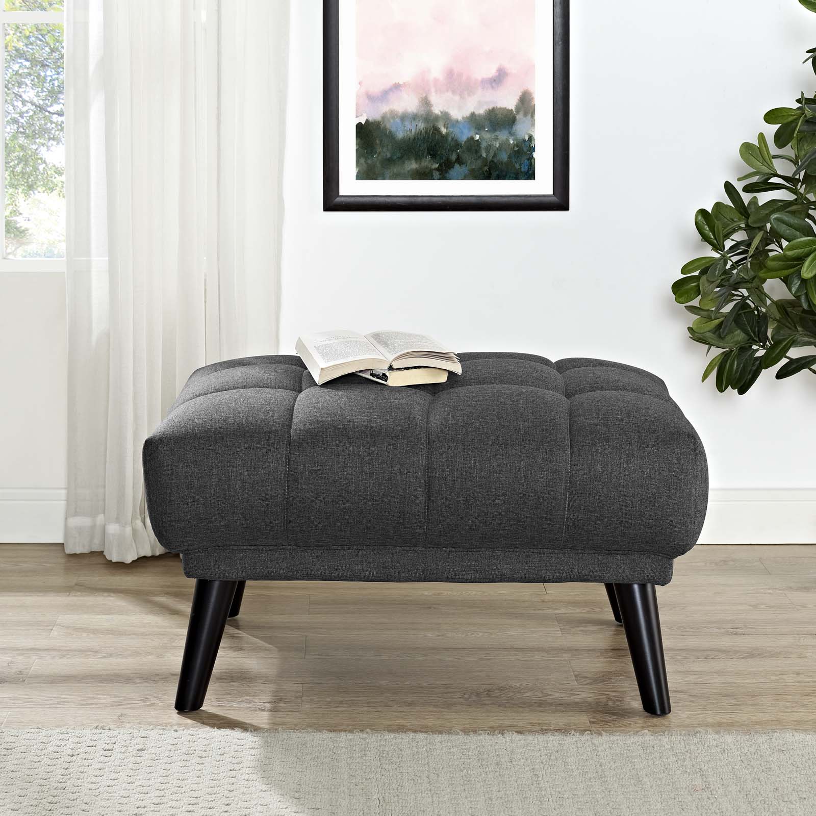 Bestow Upholstered Fabric Ottoman By Modway - EEI-2734 | Ottomans