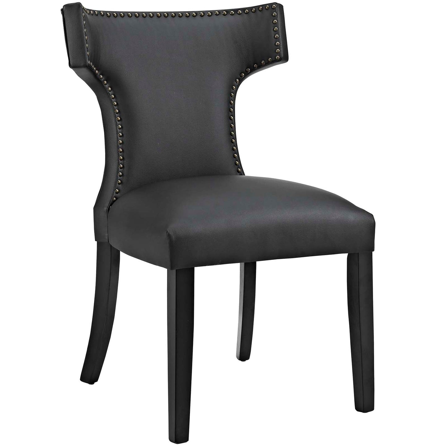 Modway Curve Set of 2 Vinyl Dining Side Chair | Dining Chairs | 
