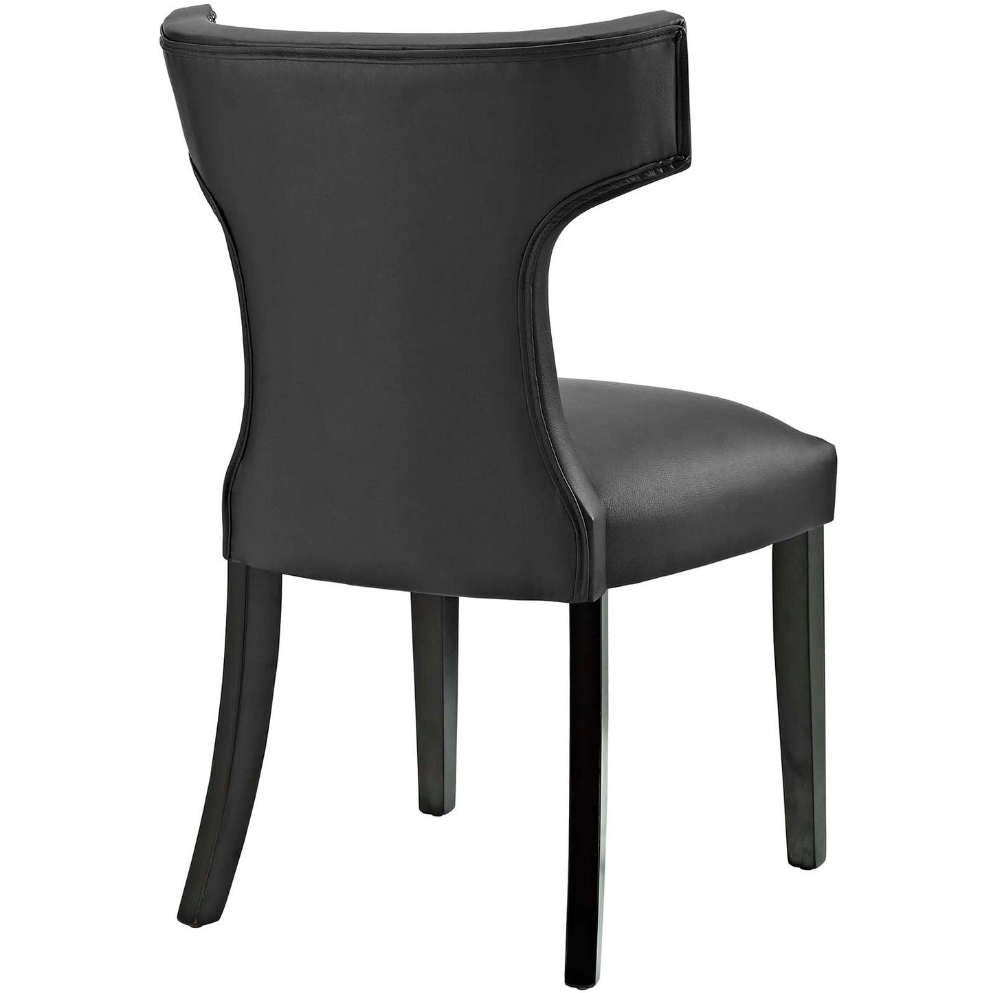 Modway Curve Set of 2 Vinyl Dining Side Chair | Dining Chairs | 
