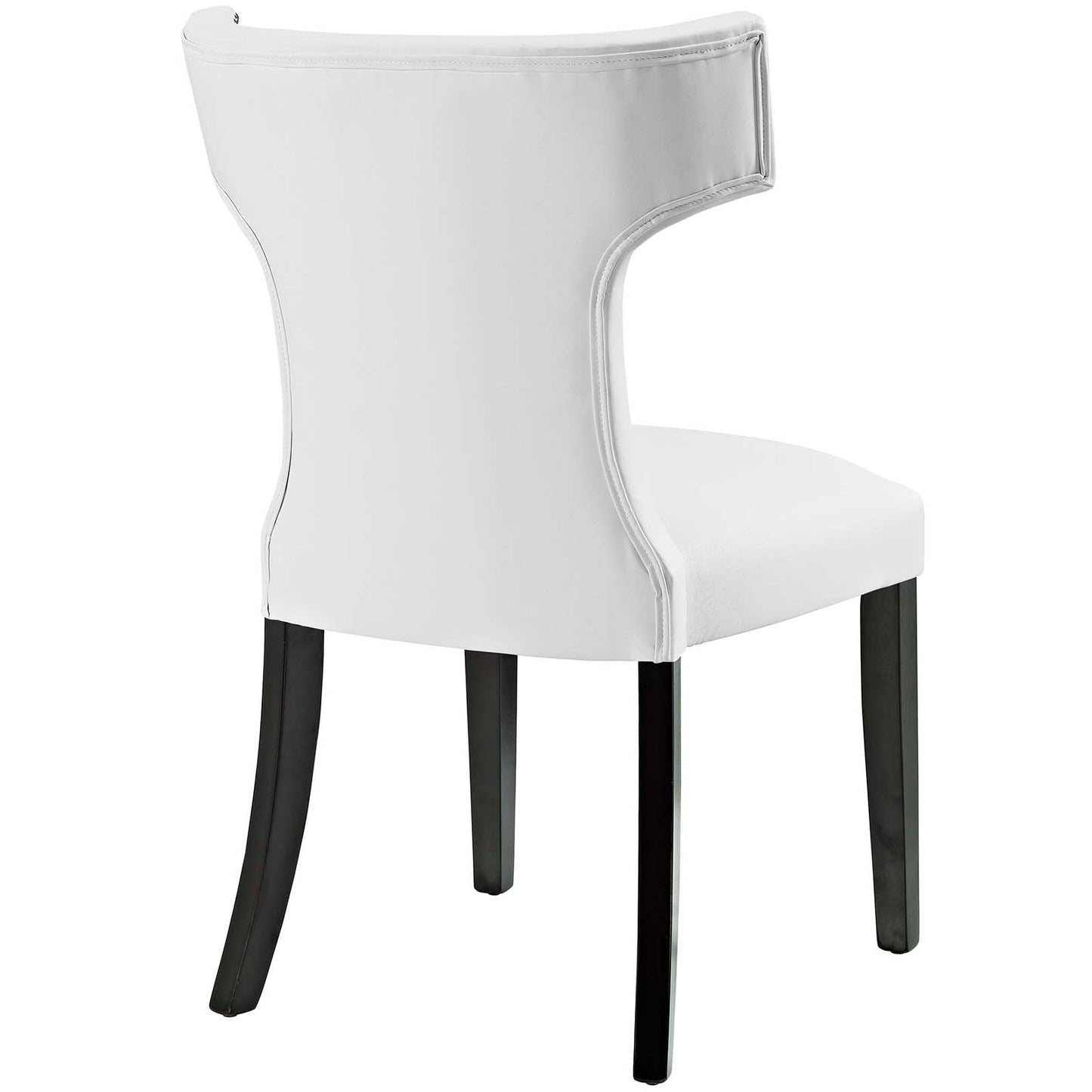 Modway Curve Set of 2 Vinyl Dining Side Chair | Dining Chairs | 