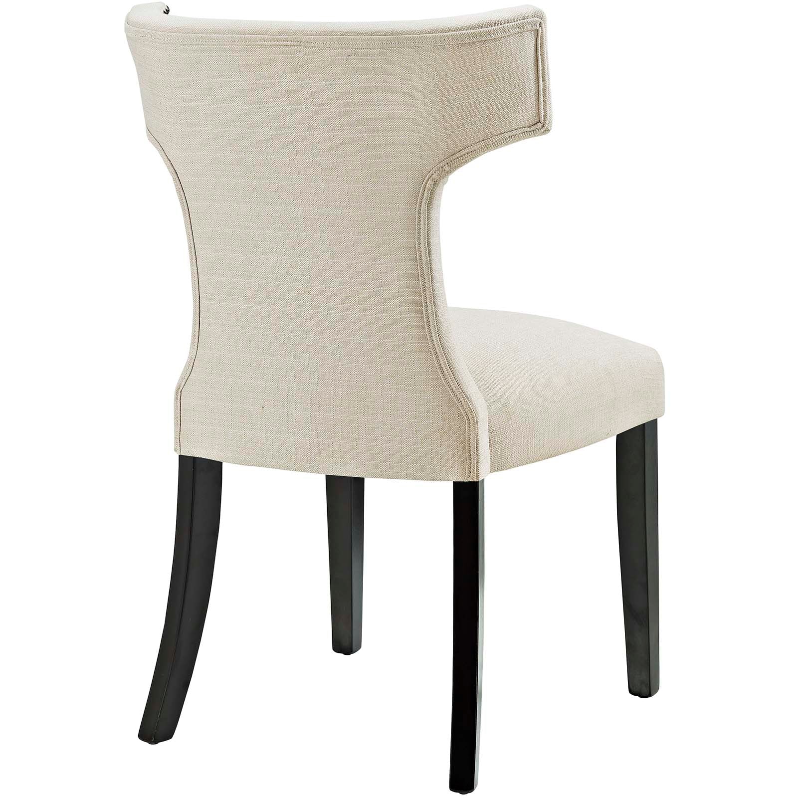 Modway Curve Dining Side Chair Fabric Set of 2 | Dining Chairs | 