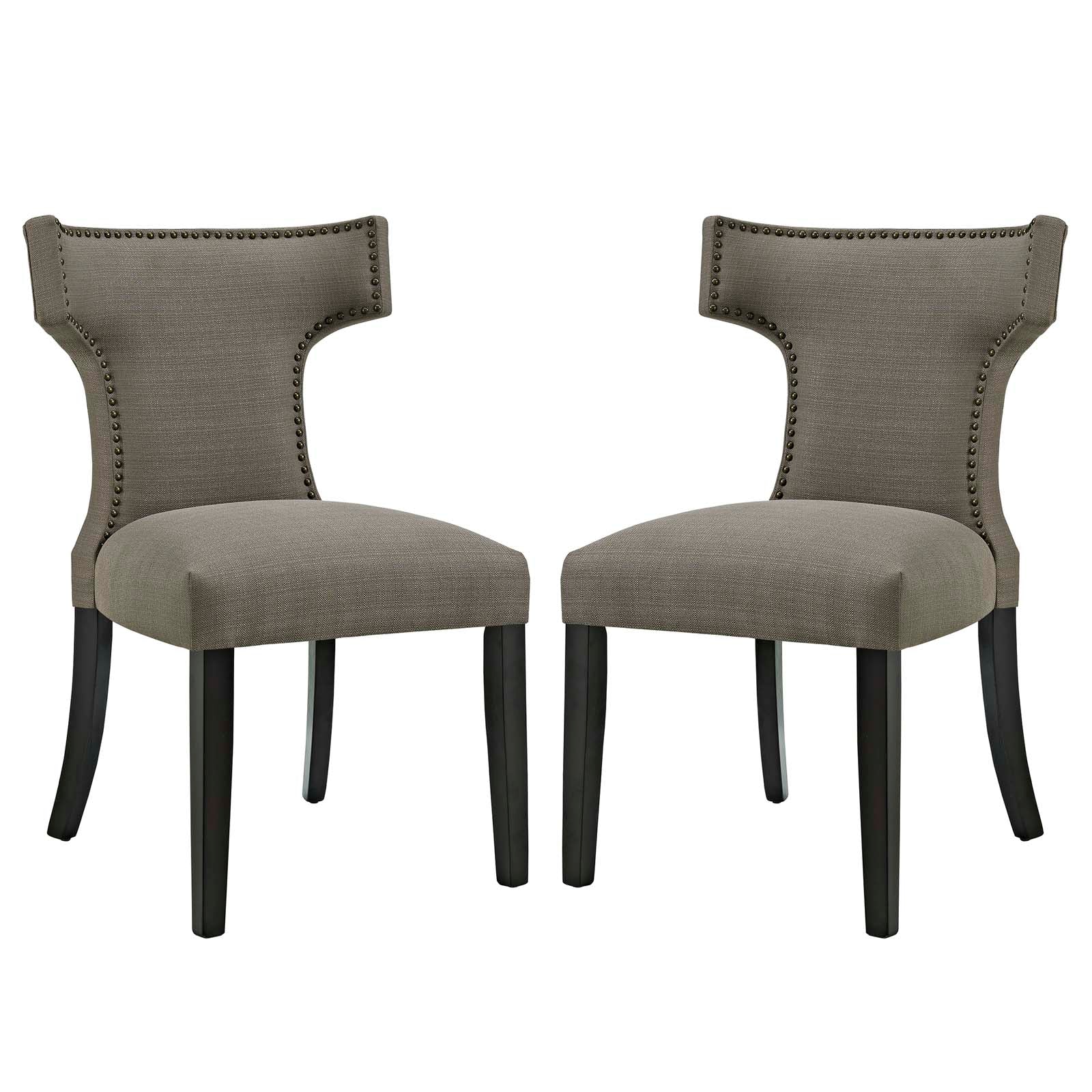 Modway Curve Dining Side Chair Fabric Set of 2 | Dining Chairs | 
