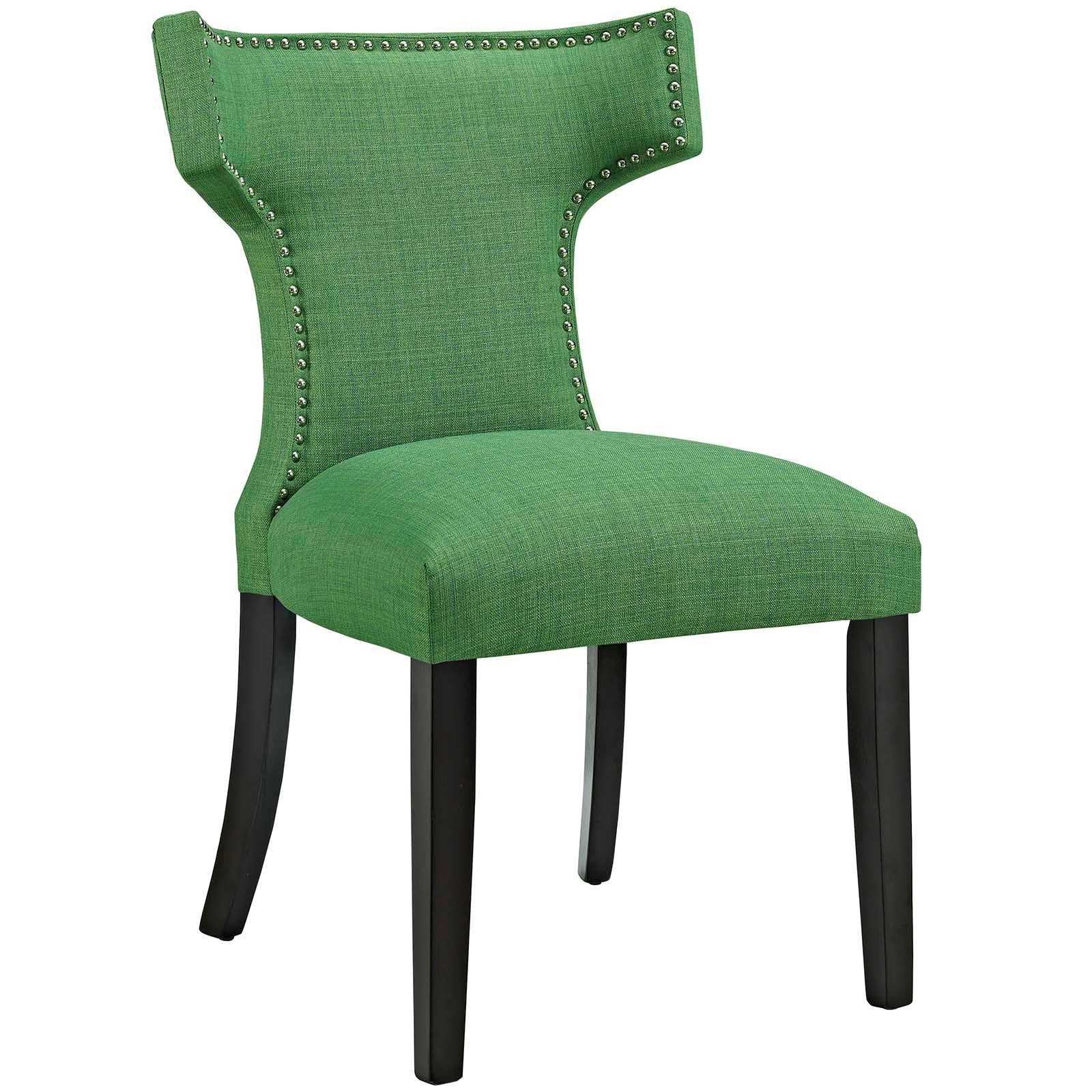 Modway Curve Dining Side Chair Fabric Set of 2 | Dining Chairs | 