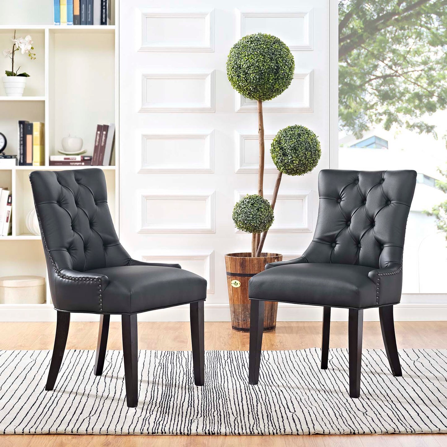 Modway Regent Dining Side Chair Vinyl Set of 2 | Dining Chairs | Modishstore