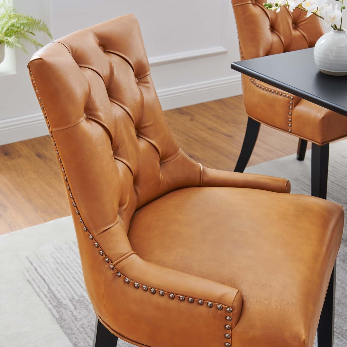 Modway Regent Dining Side Chair Vinyl Set of 2 | Dining Chairs | Modishstore-21