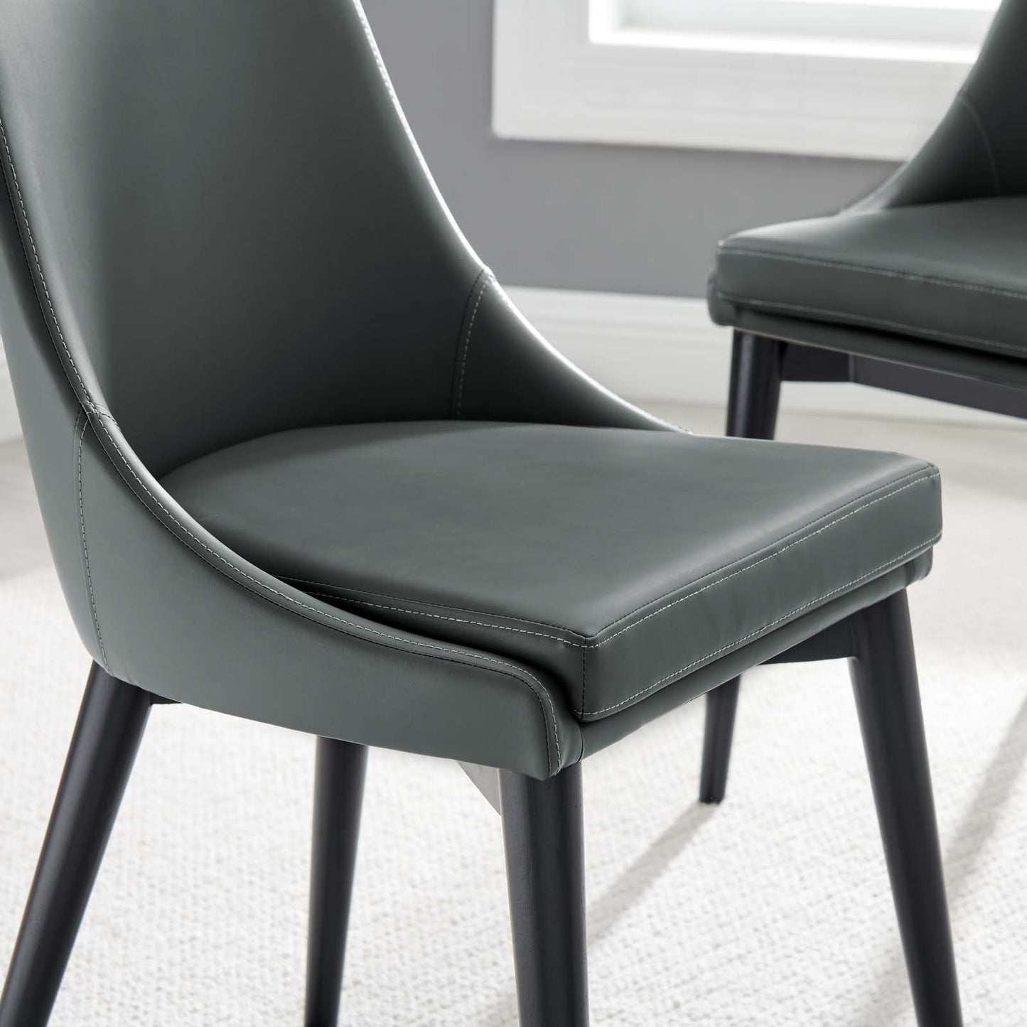Modway Viscount Set of 2 Vinyl Dining Side Chair | Dining Chairs | Modishstore-20