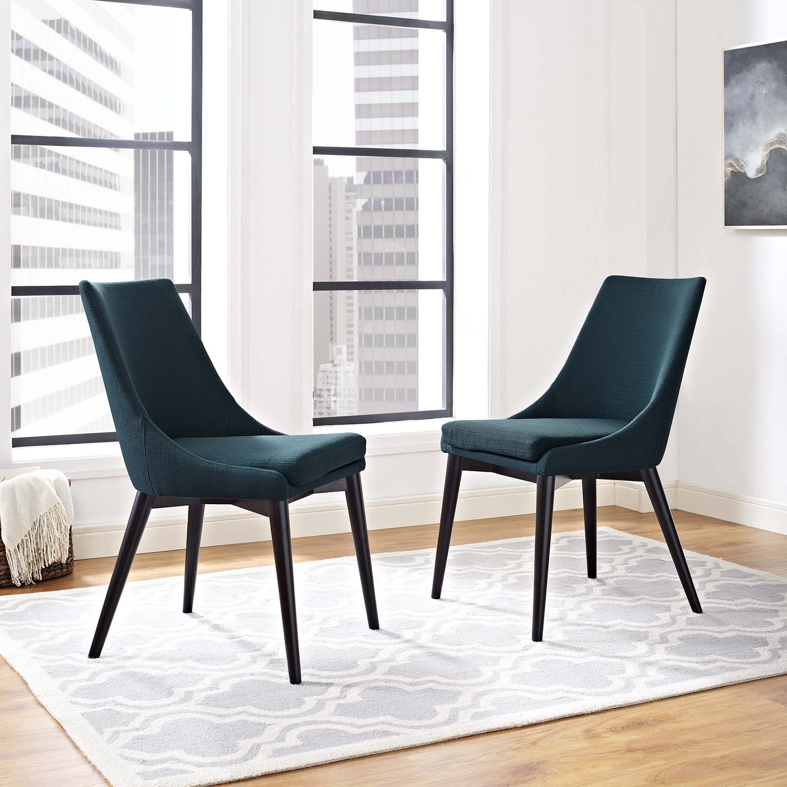Modway Viscount Set of 2 Fabric Dining Side Chair | Dining Chairs | Modishstore-11