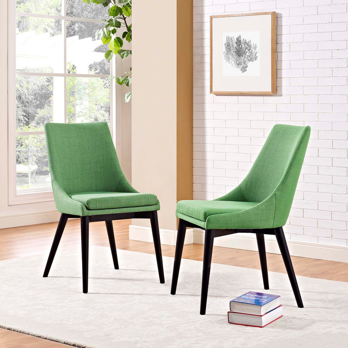 Modway Viscount Set of 2 Fabric Dining Side Chair | Dining Chairs | Modishstore-13