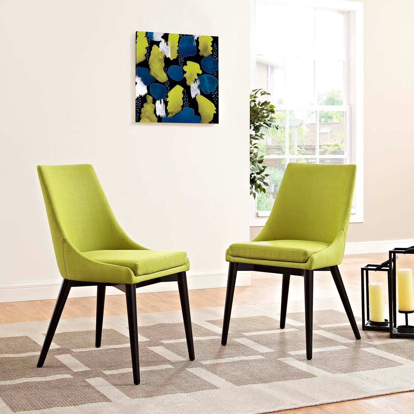 Modway Viscount Set of 2 Fabric Dining Side Chair | Dining Chairs | Modishstore-7