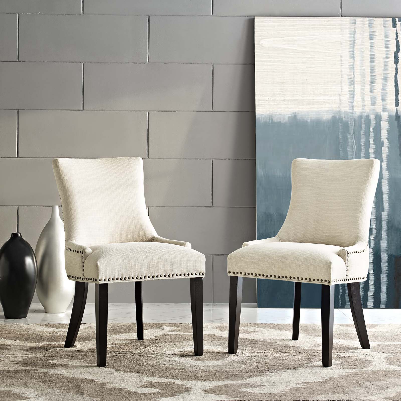 Modway Marquis Set of 2 Fabric Dining Side Chair | Dining Chairs | Modishstore-7