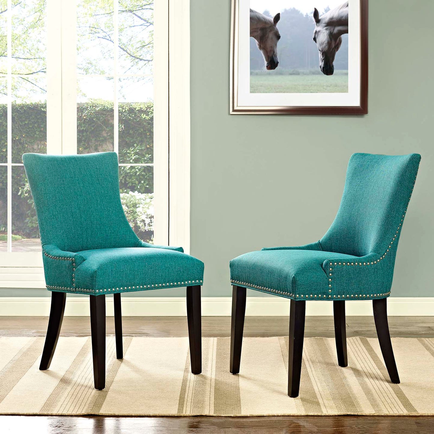 Modway Marquis Set of 2 Fabric Dining Side Chair | Dining Chairs | Modishstore-45