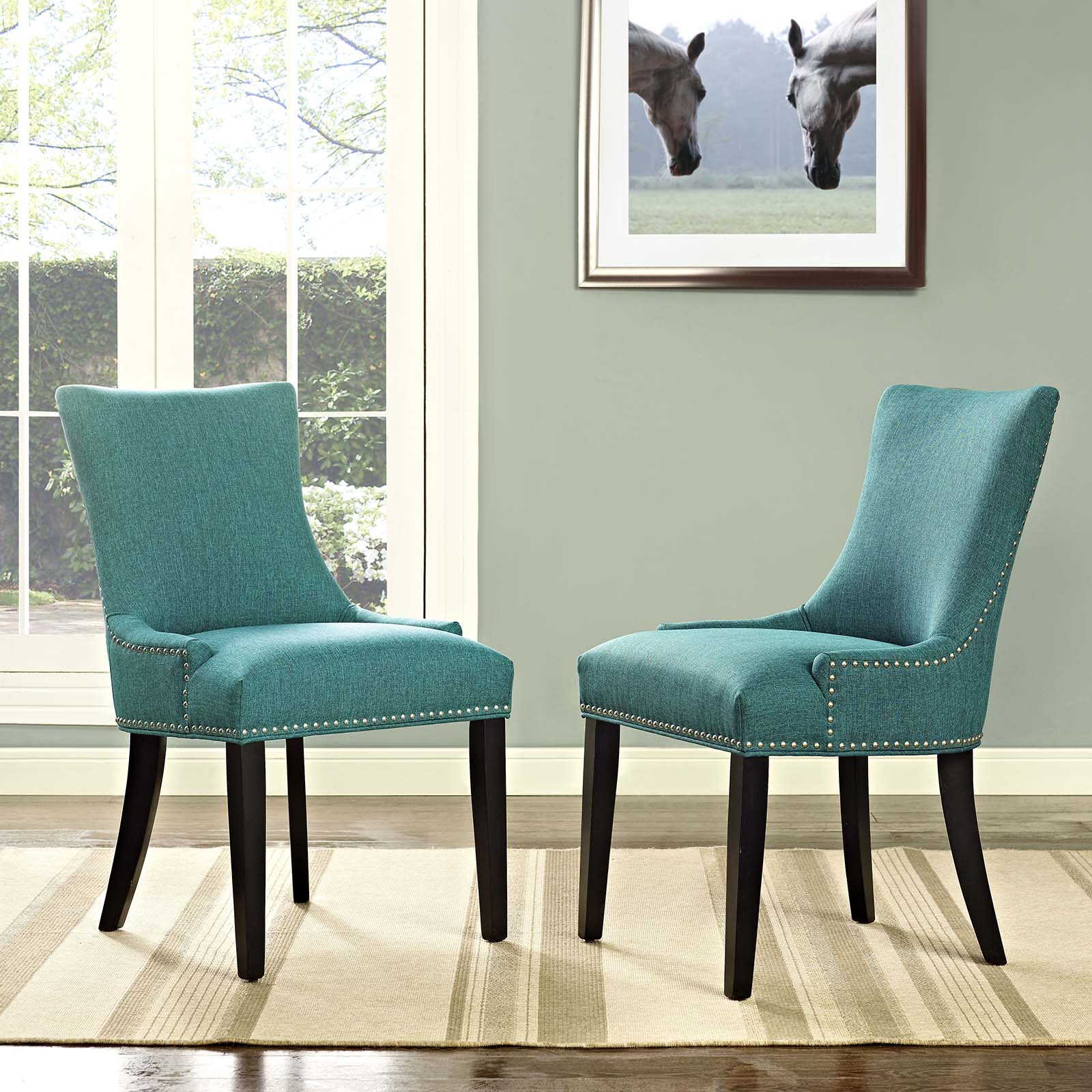 Modway Marquis Set of 2 Fabric Dining Side Chair | Dining Chairs | Modishstore-45
