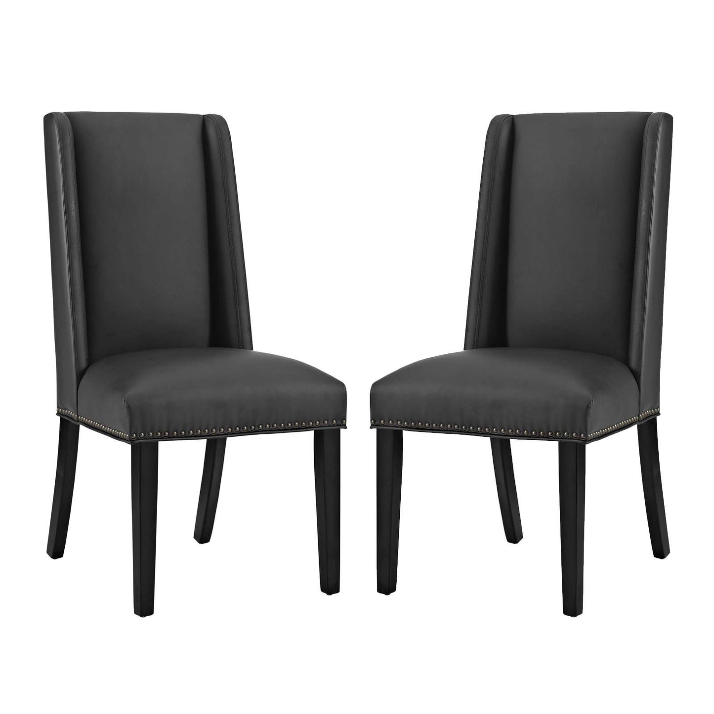 Modway Baron Dining Chair Vinyl Set of 2