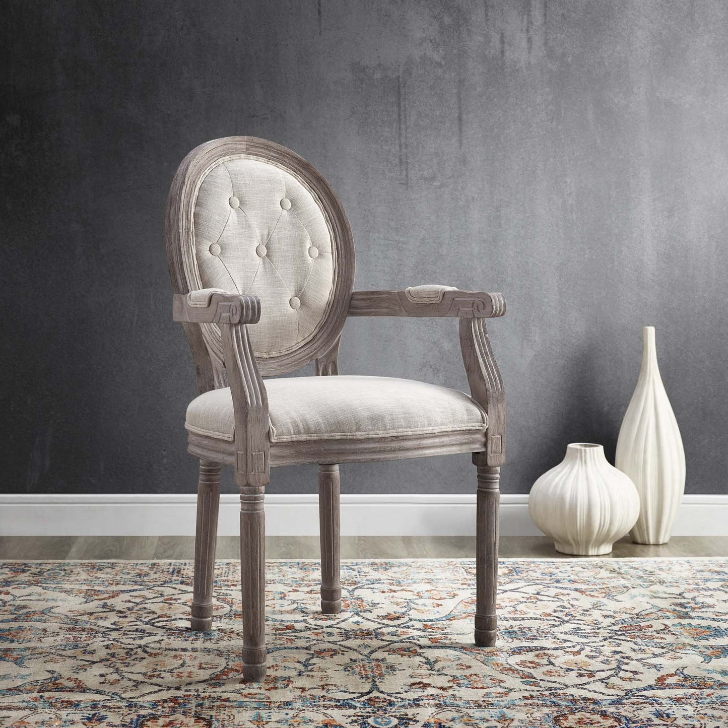 Modway Arise Vintage French Dining Armchair