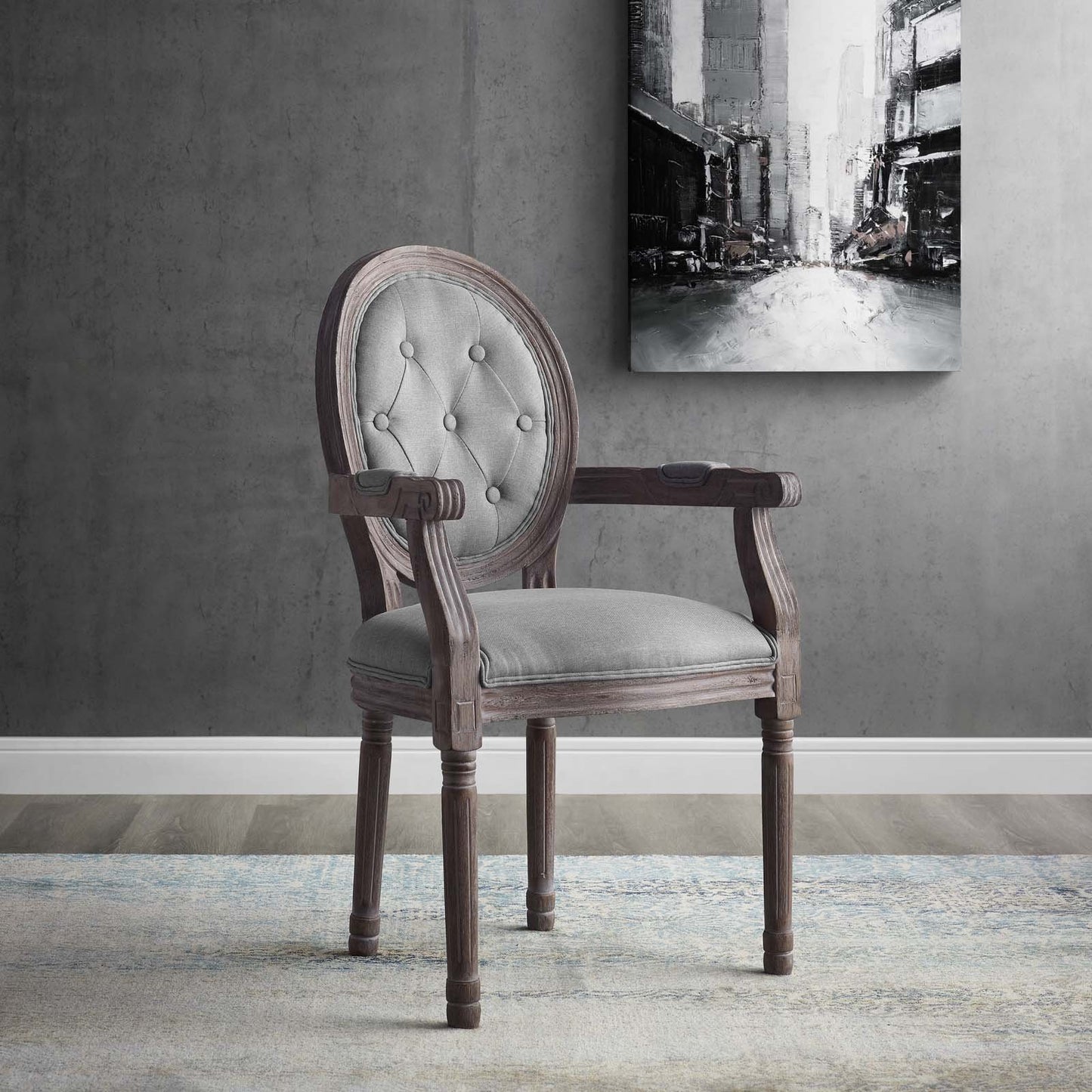 Modway Arise Vintage French Dining Armchair