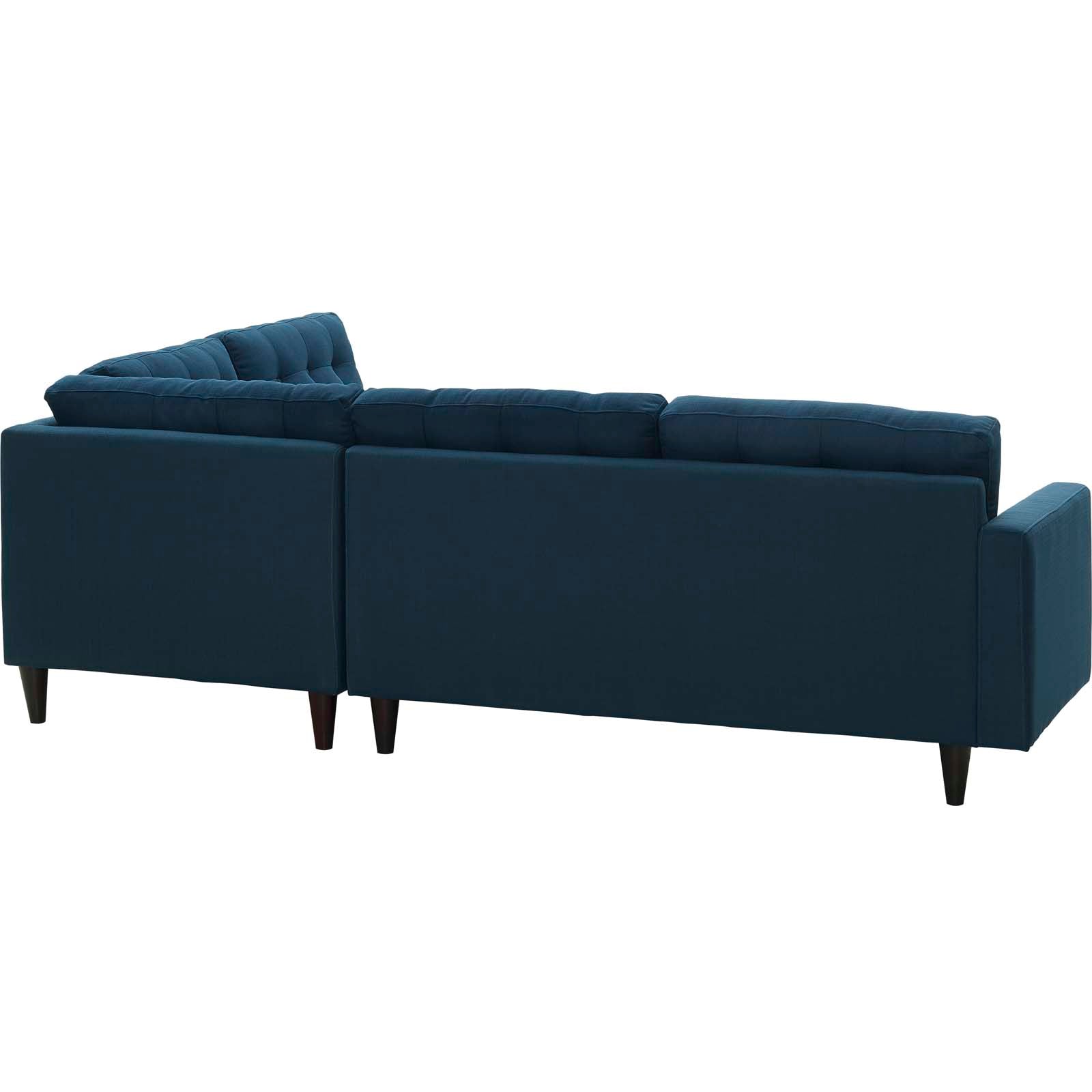 Modway Empress 2 Piece Upholstered Fabric Right Facing Bumper Sectional | Sofas | 