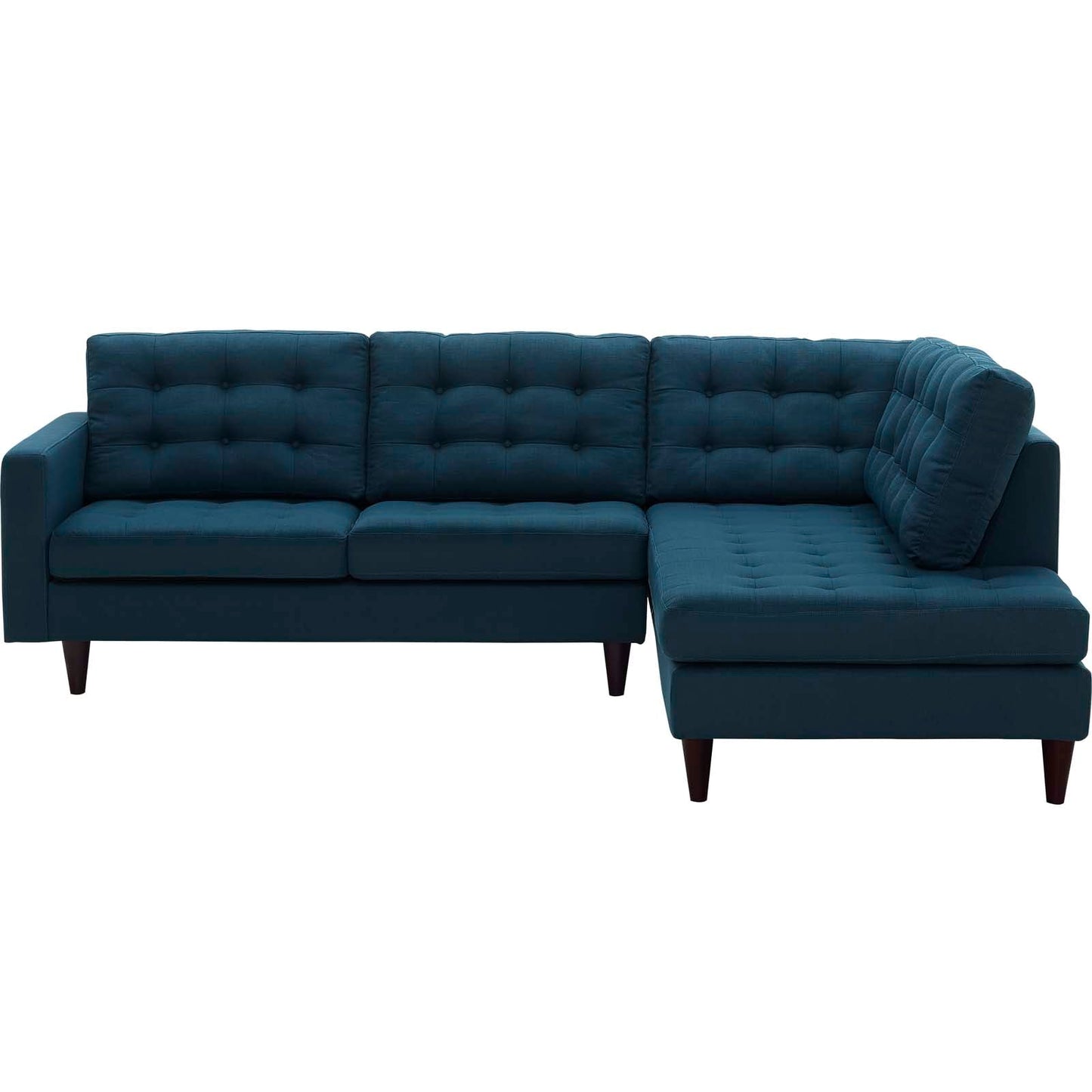 Modway Empress 2 Piece Upholstered Fabric Right Facing Bumper Sectional | Sofas | 