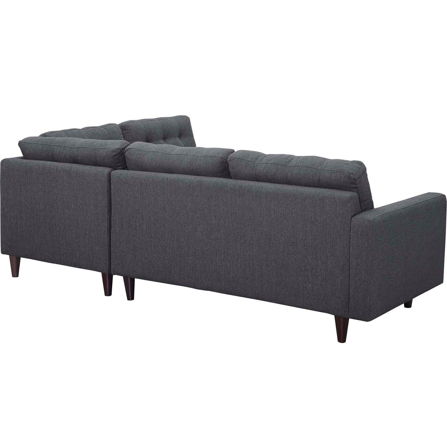 Modway Empress 2 Piece Upholstered Fabric Right Facing Bumper Sectional | Sofas | 