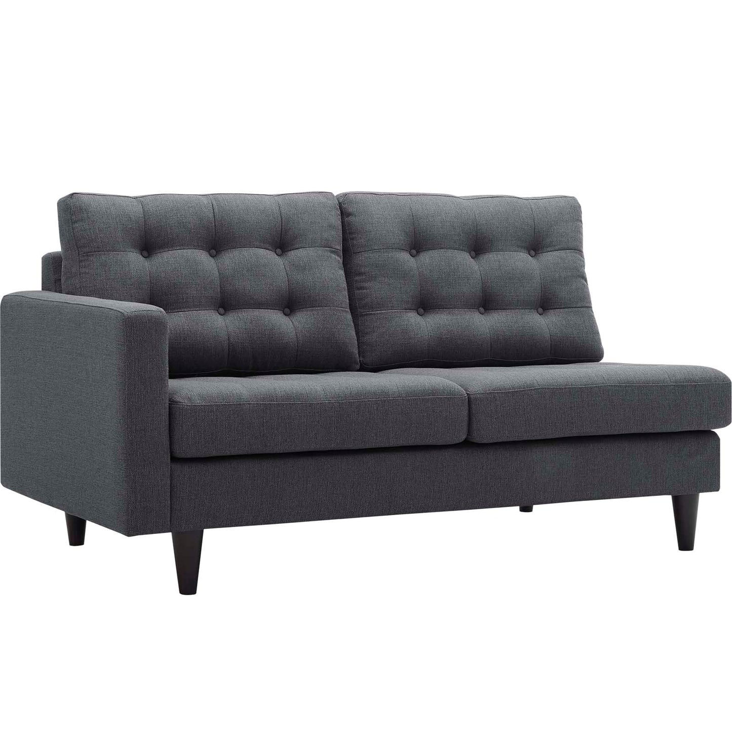 Modway Empress 2 Piece Upholstered Fabric Right Facing Bumper Sectional | Sofas | 