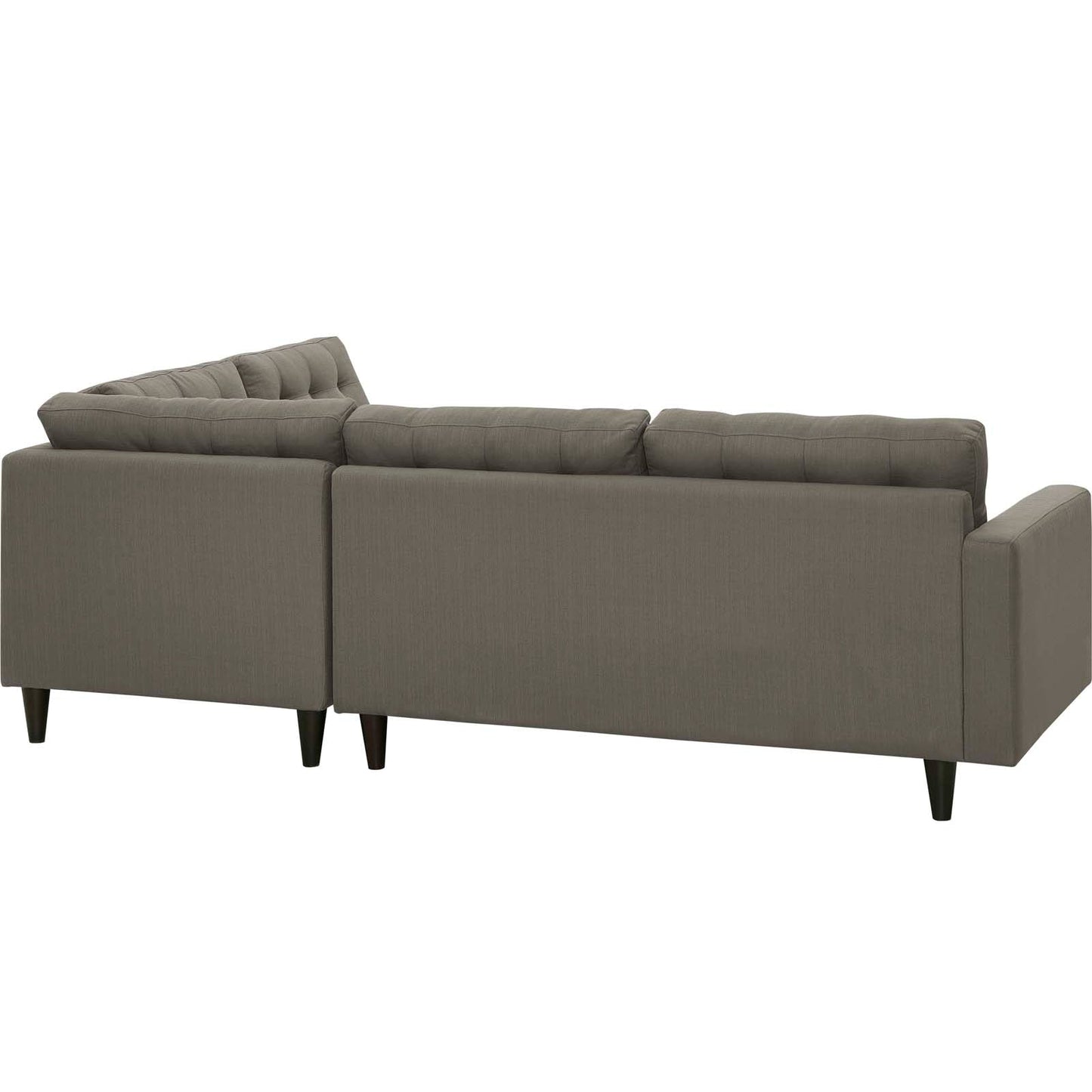 Modway Empress 2 Piece Upholstered Fabric Right Facing Bumper Sectional | Sofas | 