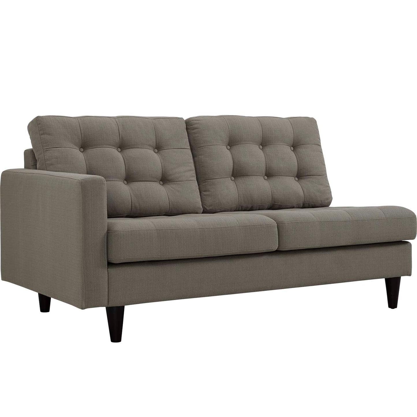 Modway Empress 2 Piece Upholstered Fabric Right Facing Bumper Sectional | Sofas | 