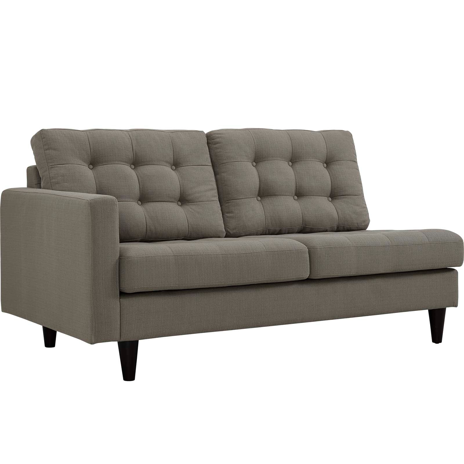 Modway Empress 2 Piece Upholstered Fabric Right Facing Bumper Sectional | Sofas | 