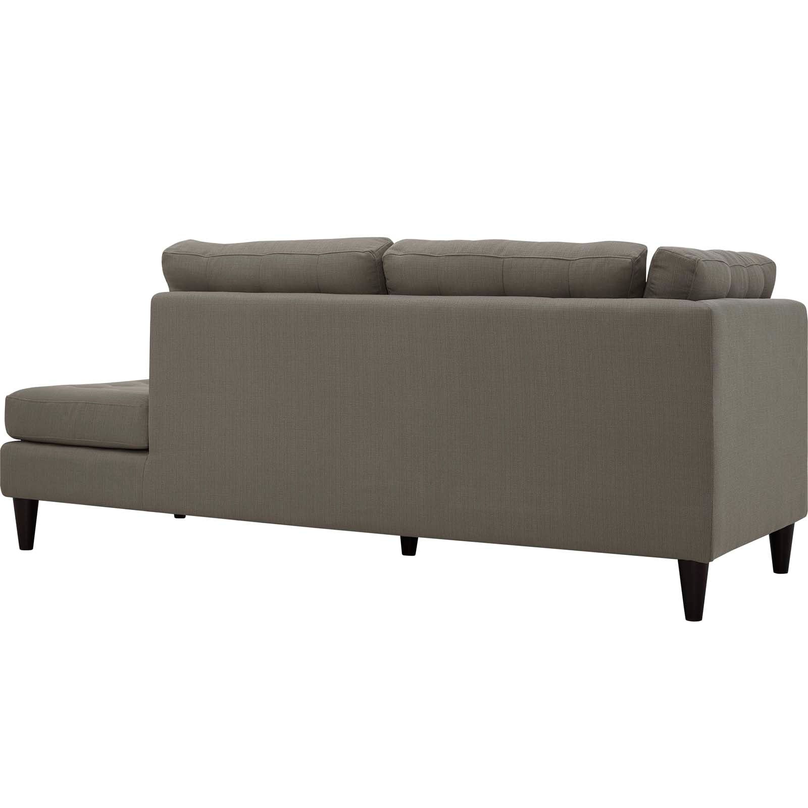 Modway Empress 2 Piece Upholstered Fabric Right Facing Bumper Sectional | Sofas | 