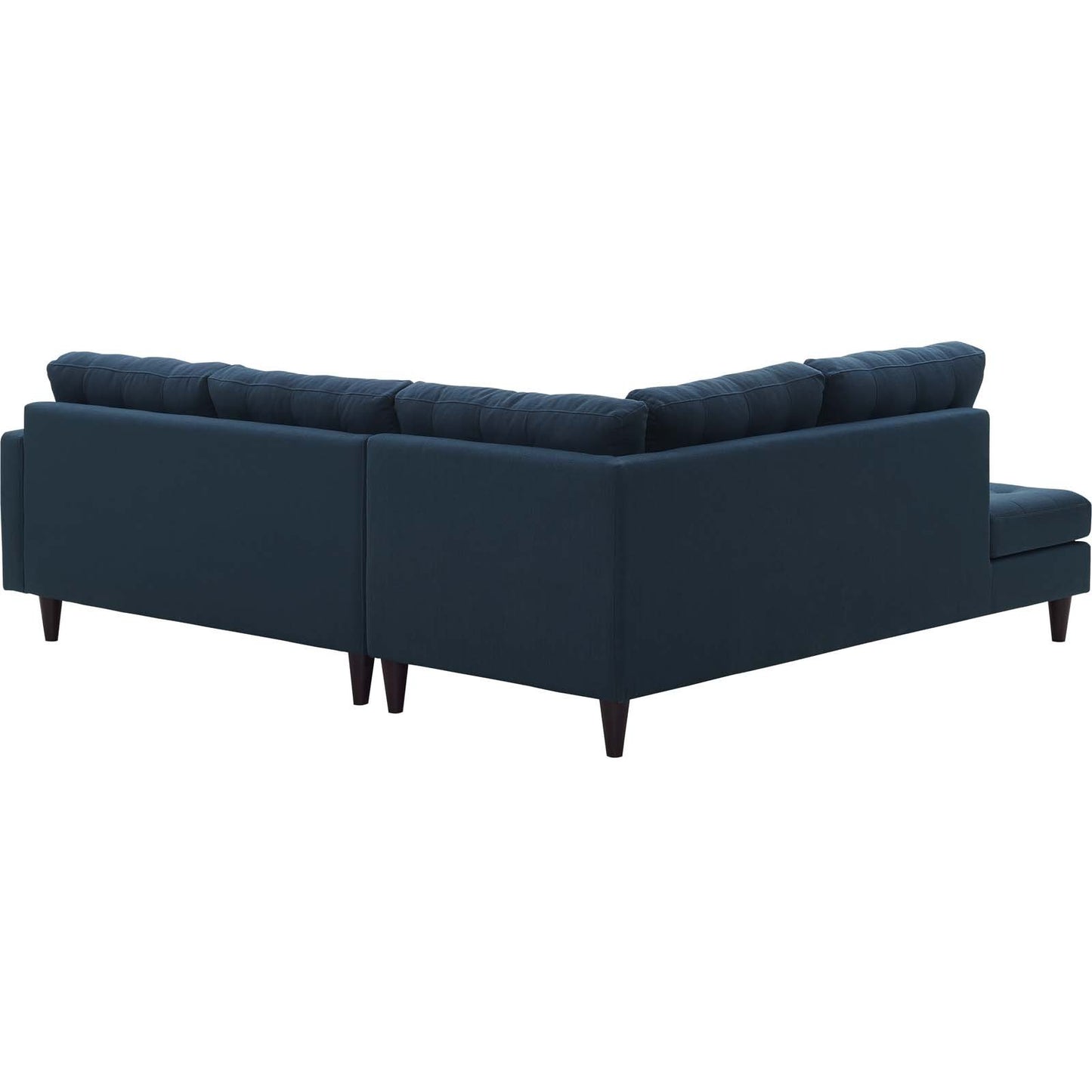 Modway Empress 2 Piece Upholstered Fabric Left Facing Bumper Sectional