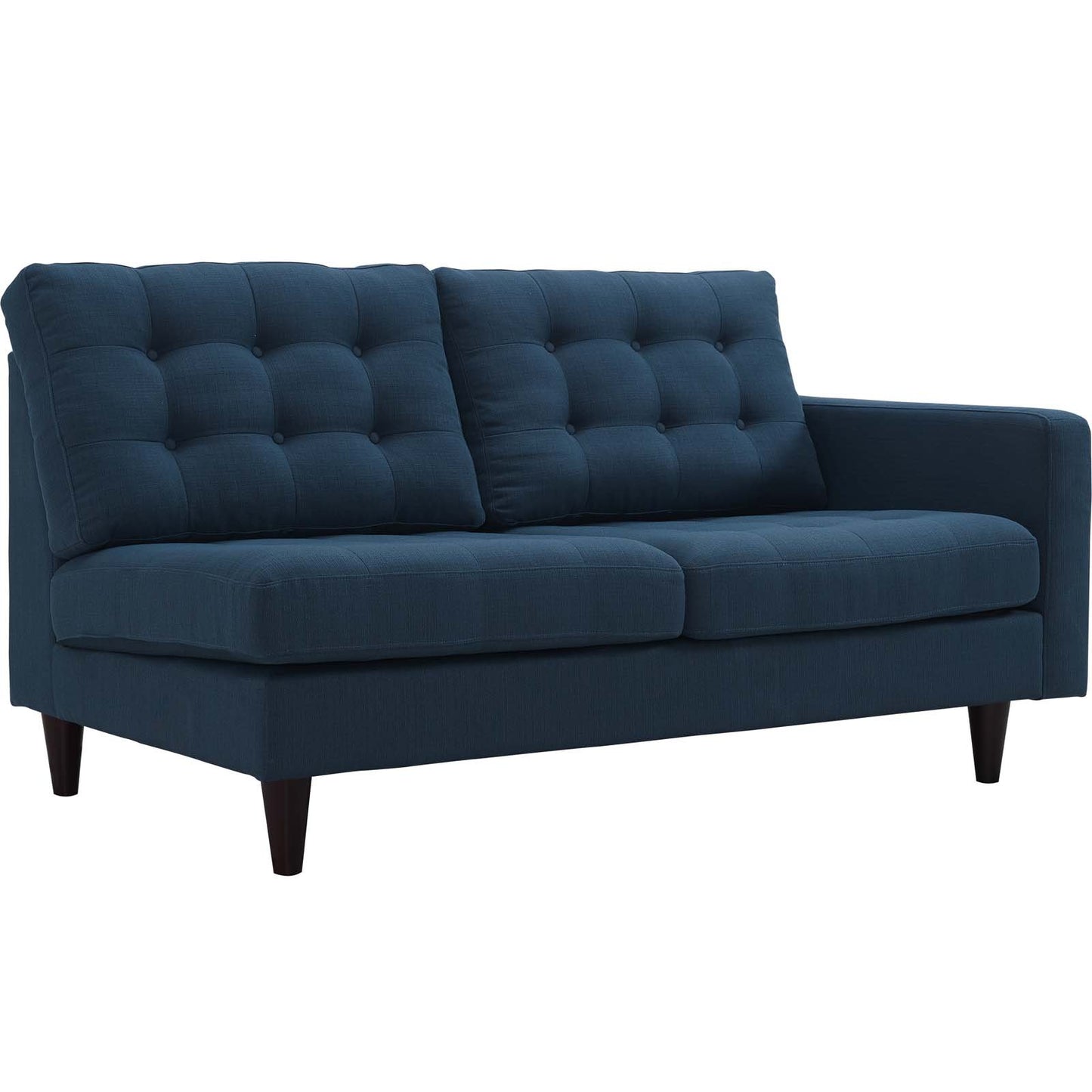 Modway Empress 2 Piece Upholstered Fabric Left Facing Bumper Sectional