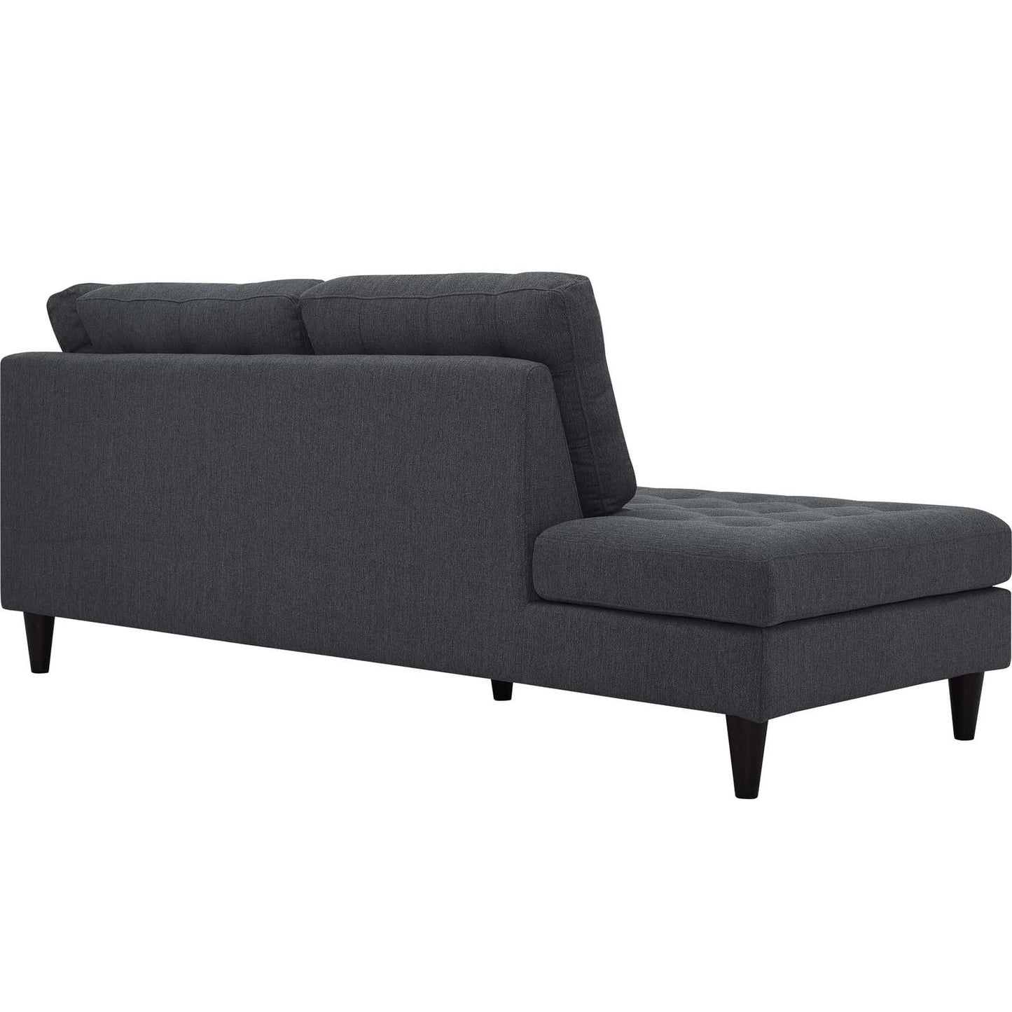 Modway Empress 2 Piece Upholstered Fabric Left Facing Bumper Sectional