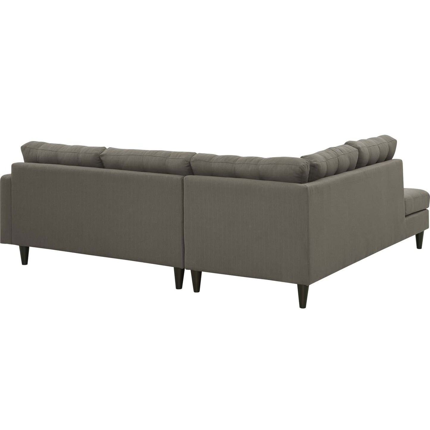 Modway Empress 2 Piece Upholstered Fabric Left Facing Bumper Sectional