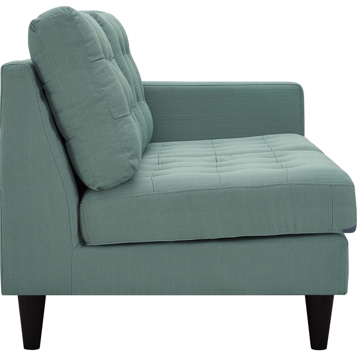 Modway Empress 2 Piece Upholstered Fabric Left Facing Bumper Sectional