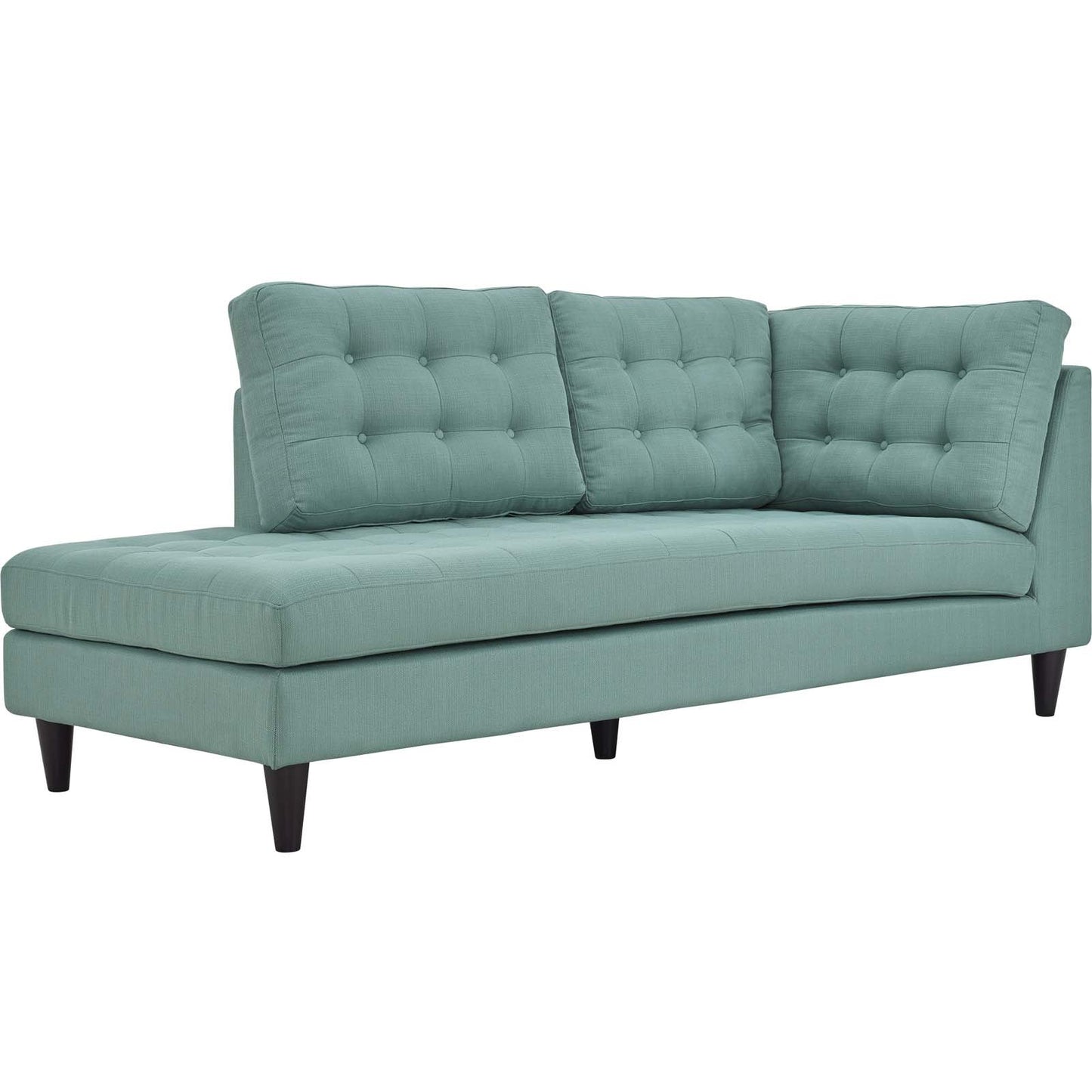 Modway Empress 2 Piece Upholstered Fabric Left Facing Bumper Sectional
