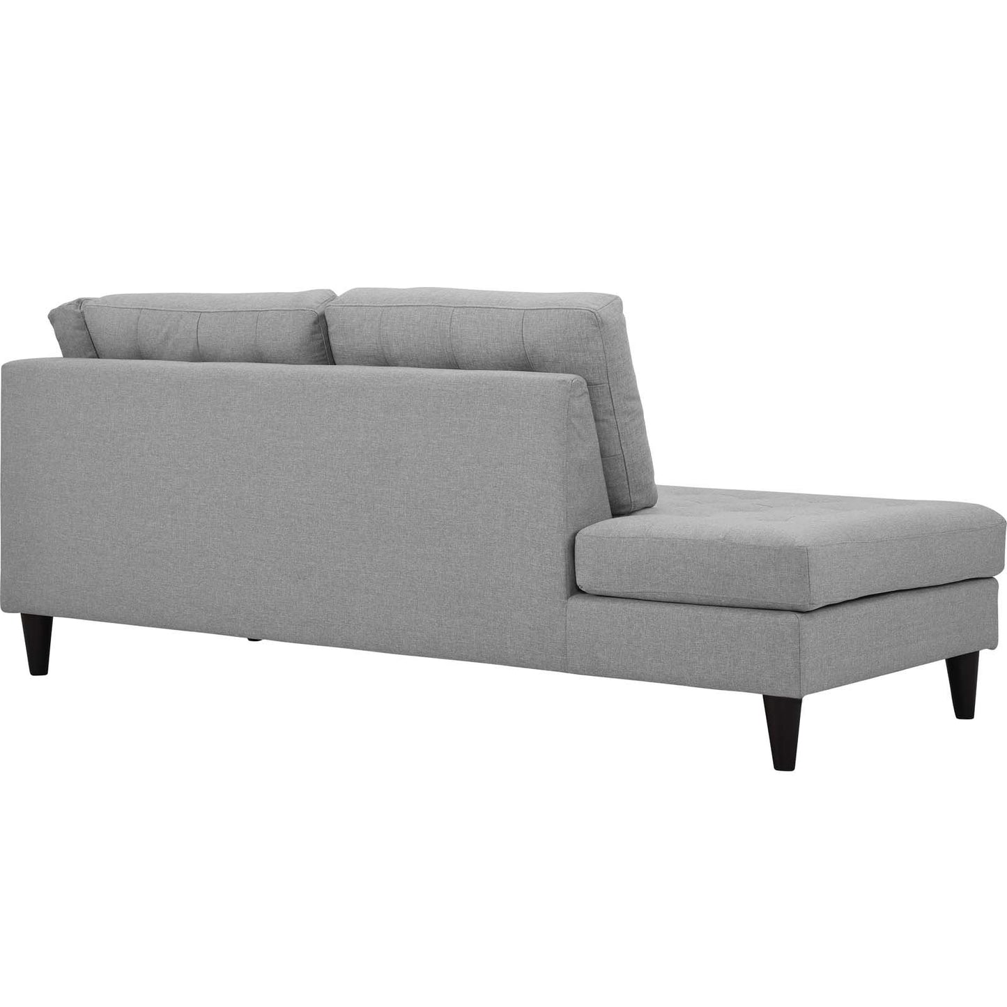 Modway Empress 2 Piece Upholstered Fabric Left Facing Bumper Sectional