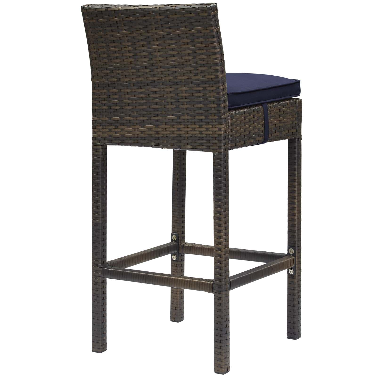 Modway Conduit Outdoor Patio Wicker Rattan Bar Stool | Bar Stools | 