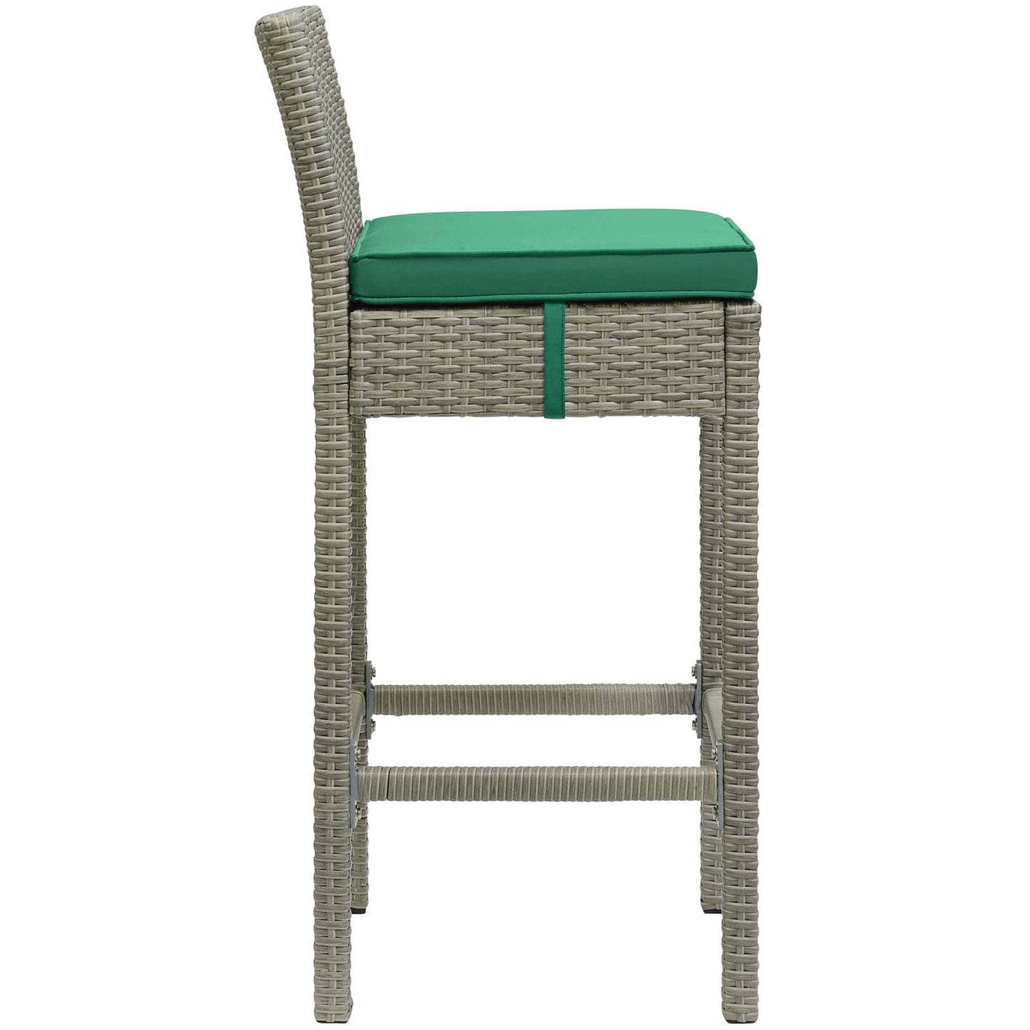 Modway Conduit Outdoor Patio Wicker Rattan Bar Stool Light | Bar Stools | 