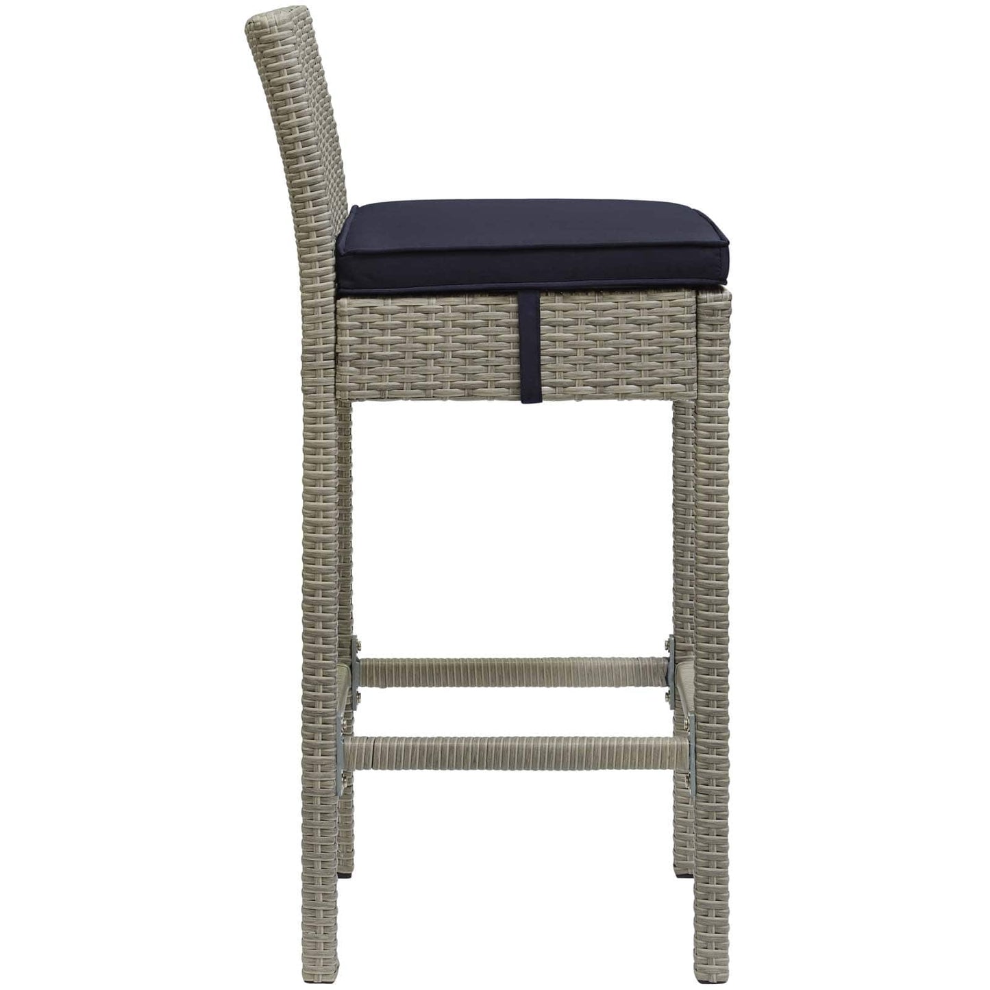 Modway Conduit Outdoor Patio Wicker Rattan Bar Stool Light | Bar Stools | 