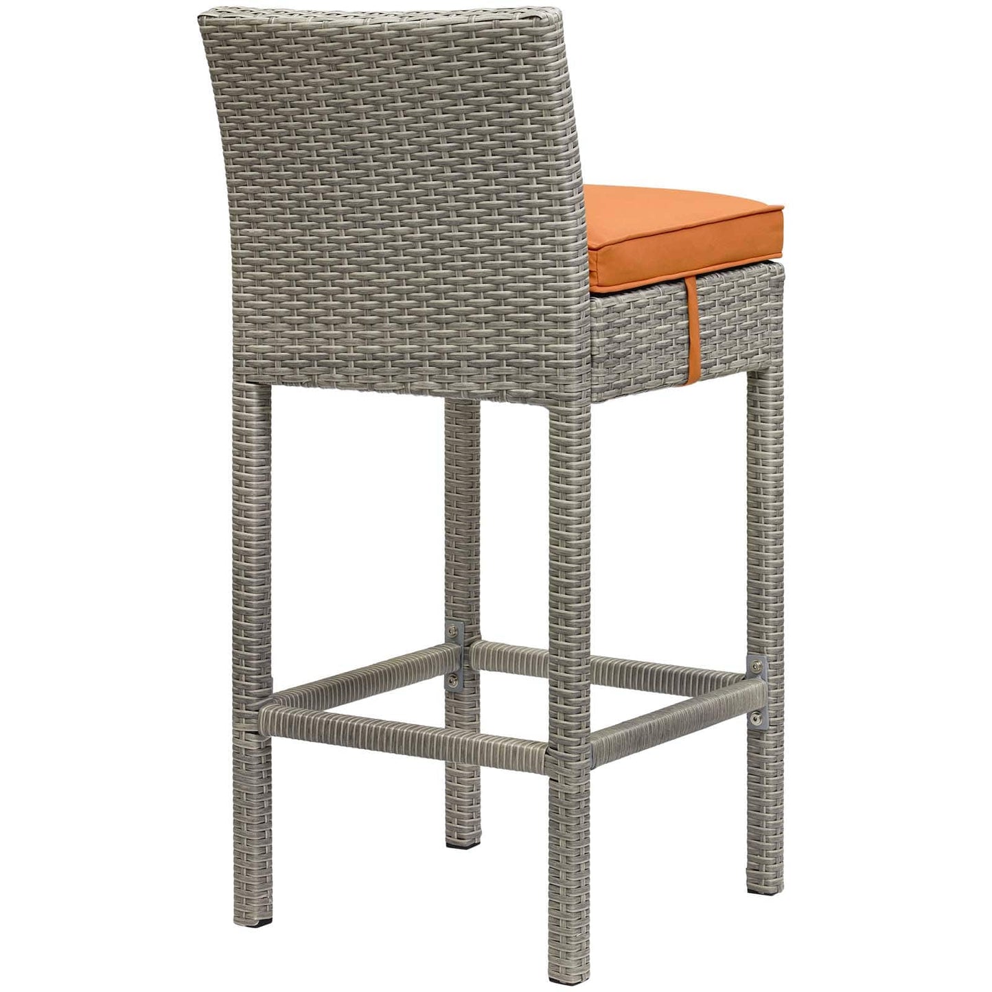 Modway Conduit Outdoor Patio Wicker Rattan Bar Stool Light | Bar Stools | 