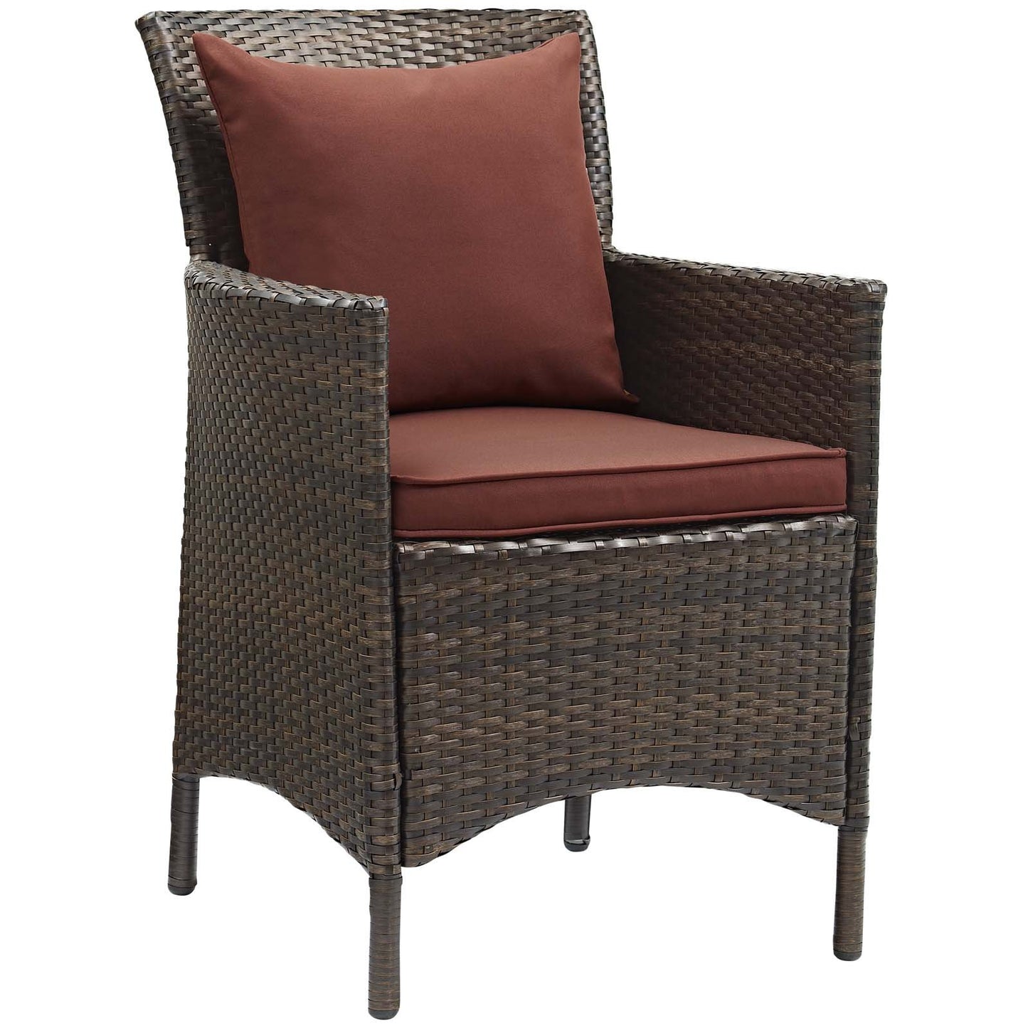 Modway Conduit Outdoor Patio Wicker Rattan Dining Armchair