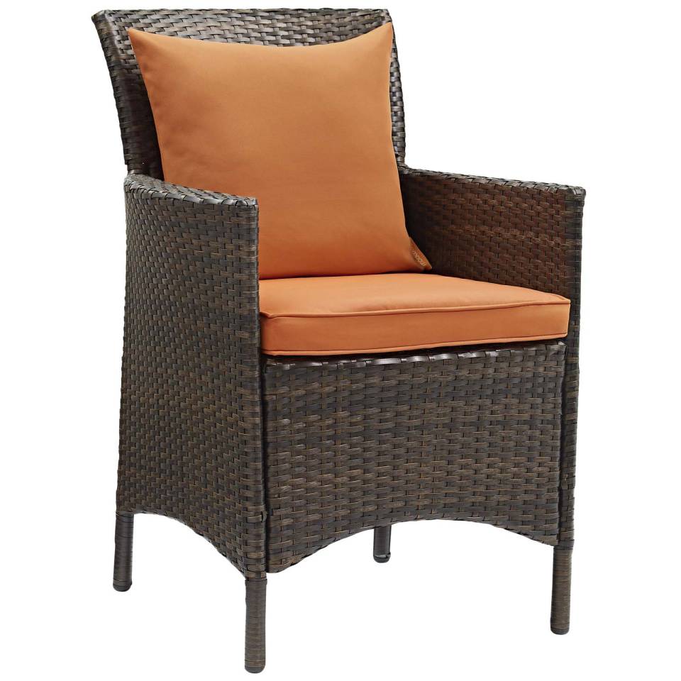 Modway Conduit Outdoor Patio Wicker Rattan Dining Armchair | Armchairs | 