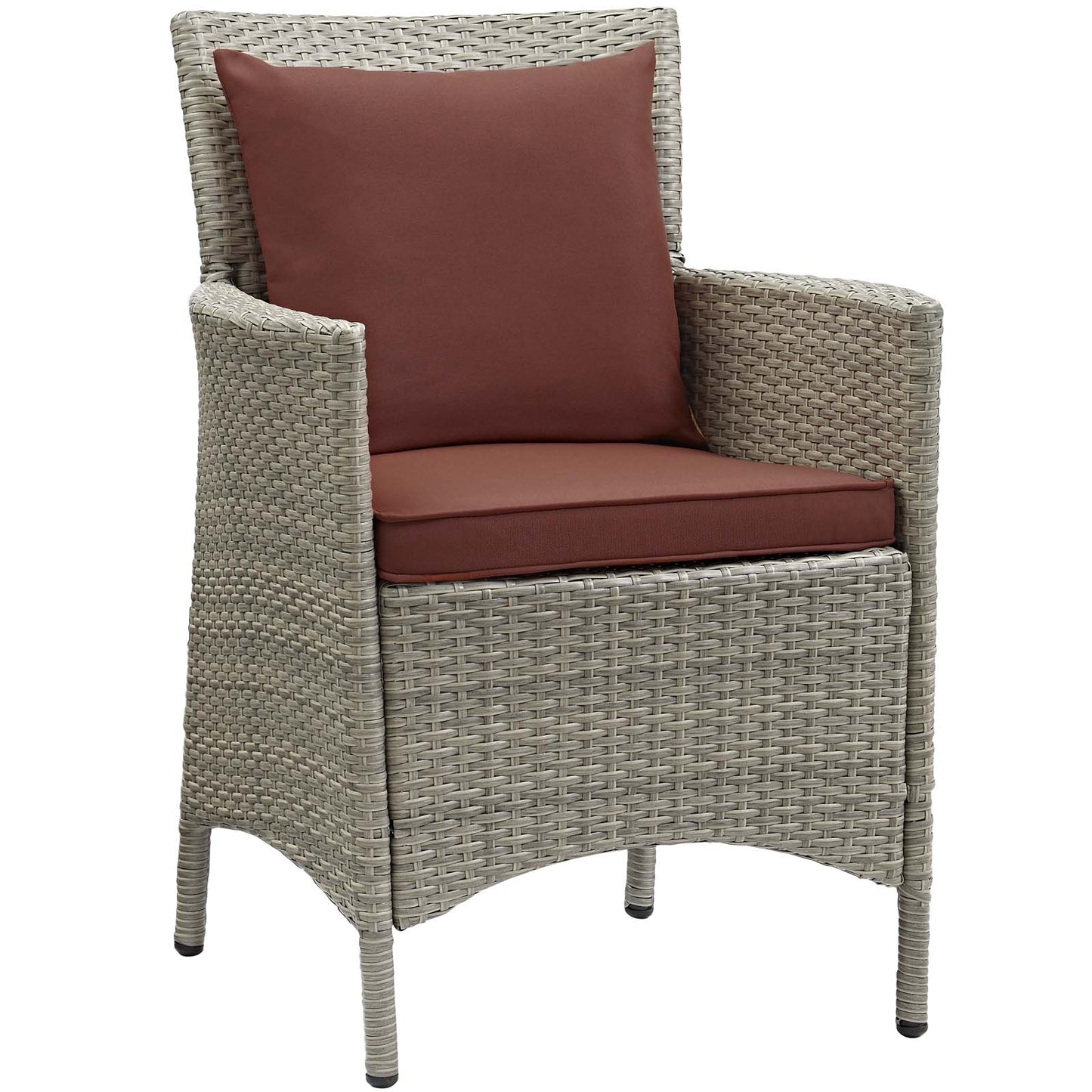 Modway Outdoor Patio Wicker Rattan Dining Armchair | Armchairs | Modishstore-36