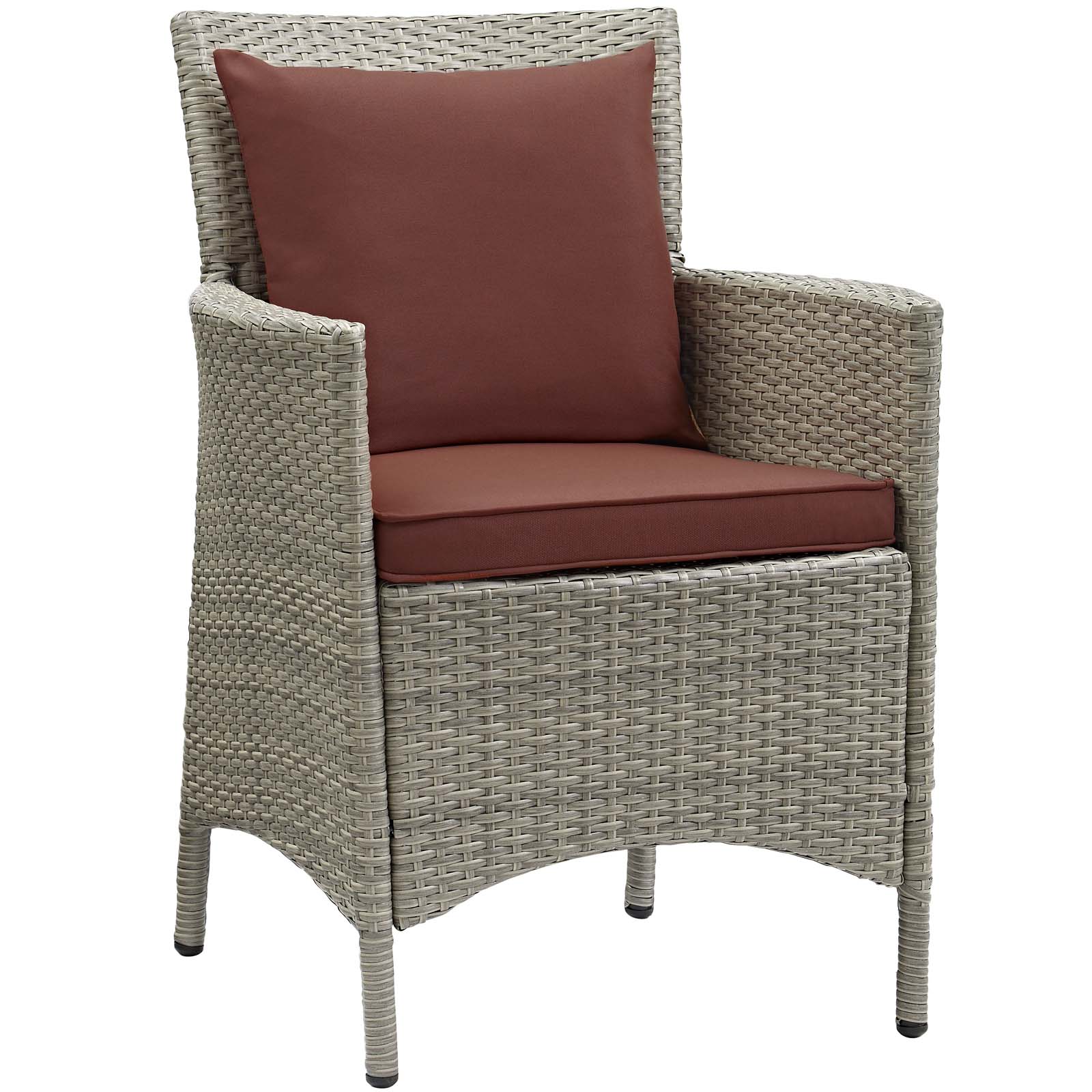 Modway Outdoor Patio Wicker Rattan Dining Armchair | Armchairs | Modishstore-36