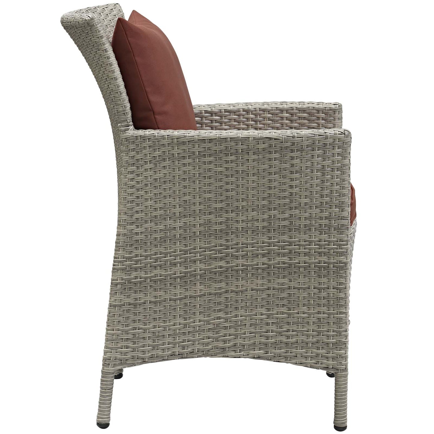 Modway Outdoor Patio Wicker Rattan Dining Armchair | Armchairs | Modishstore-37