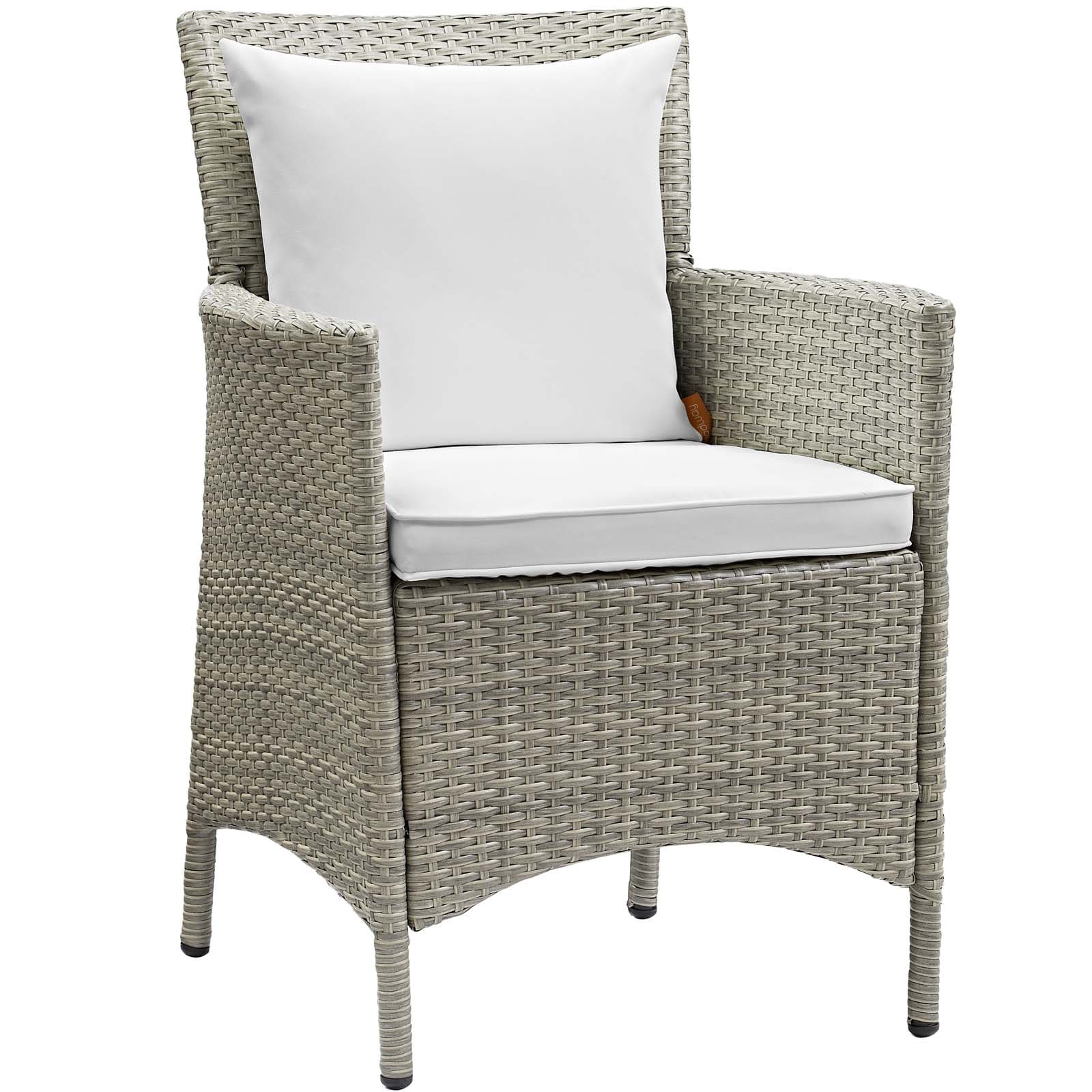 Modway Outdoor Patio Wicker Rattan Dining Armchair | Armchairs | Modishstore-24